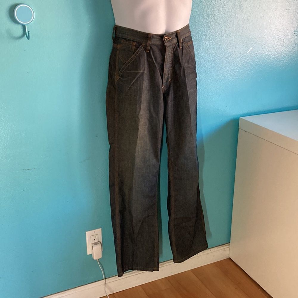 EDUN Edun Mens 29 Jeans Y2K Straight Leg Button Fly from Bono Size US 29 - 7 Thumbnail