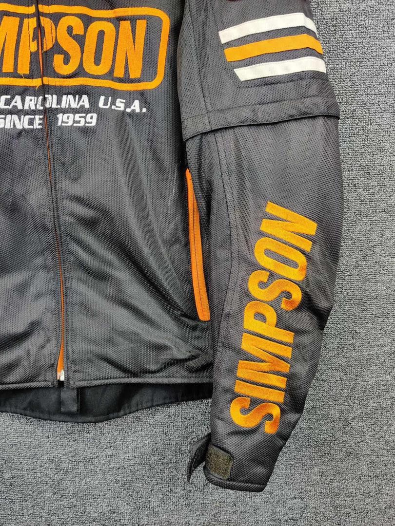 Vintage Vintage Simpson Racing Motorcycle Biker Jacket Size US L / EU 52-54 / 3 - 3 Thumbnail
