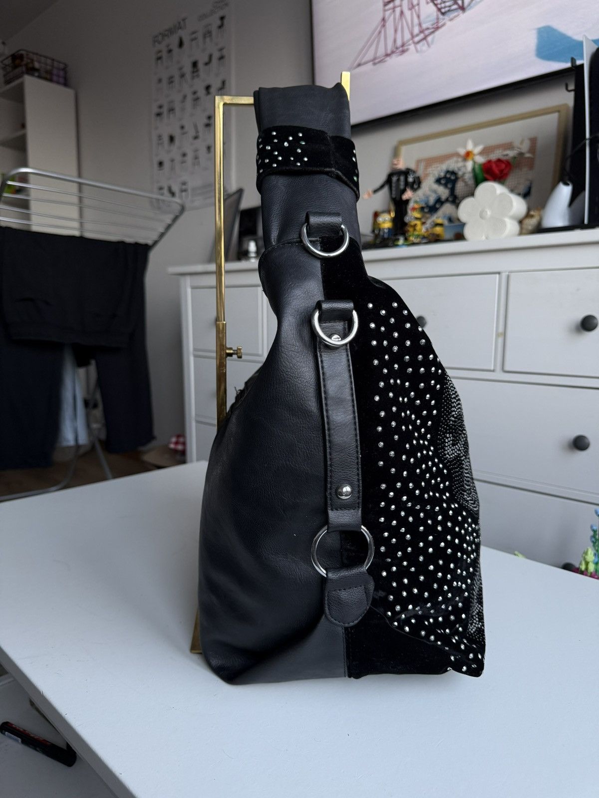 Affliction × Japanese Brand VIntage y2k leather shoulder hand bag avantgarde opium retro Size ONE SIZE - 6 Thumbnail