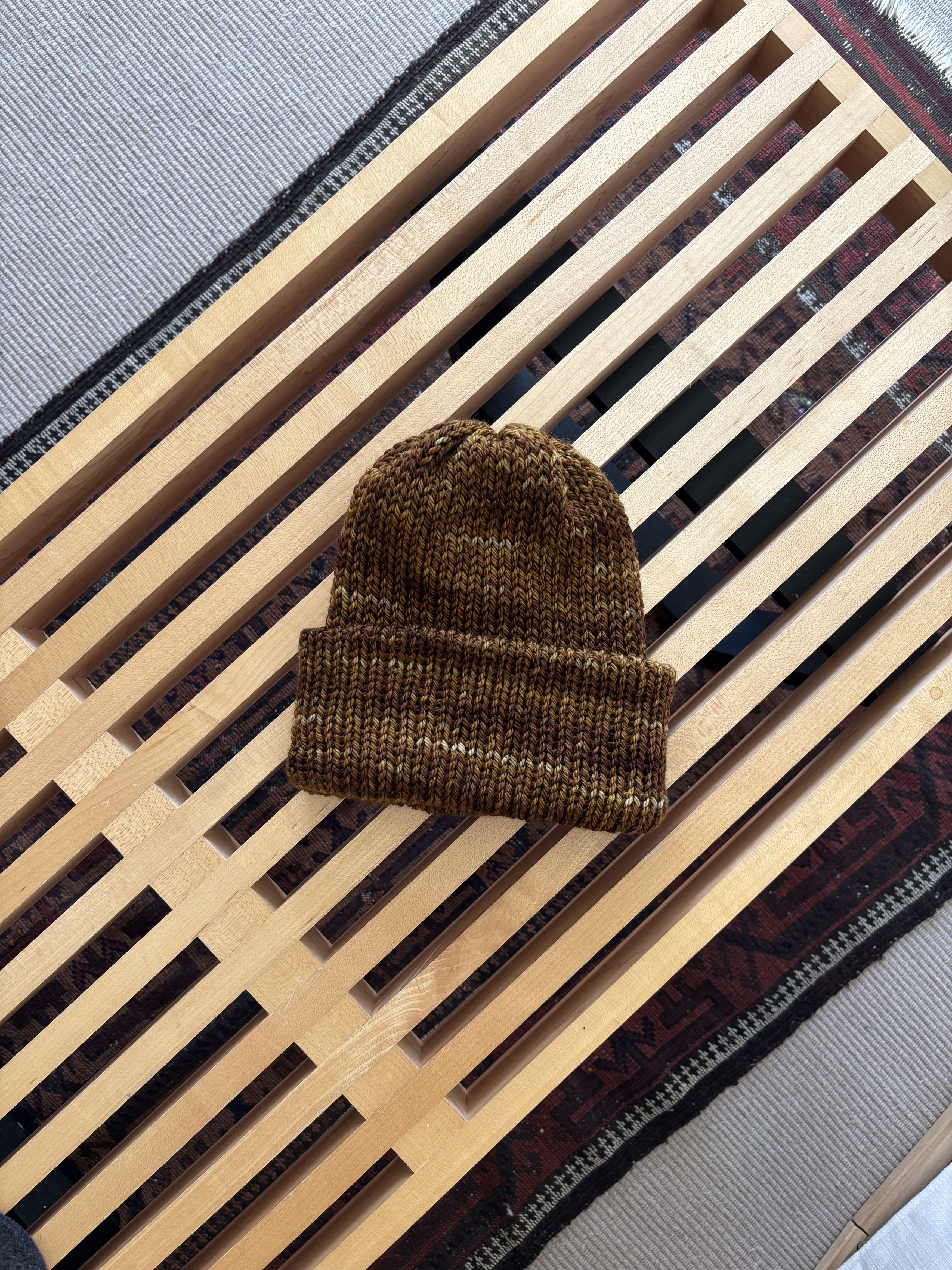 Handmade Bexhill Court caramel beanie Size ONE SIZE - 2 Thumbnail