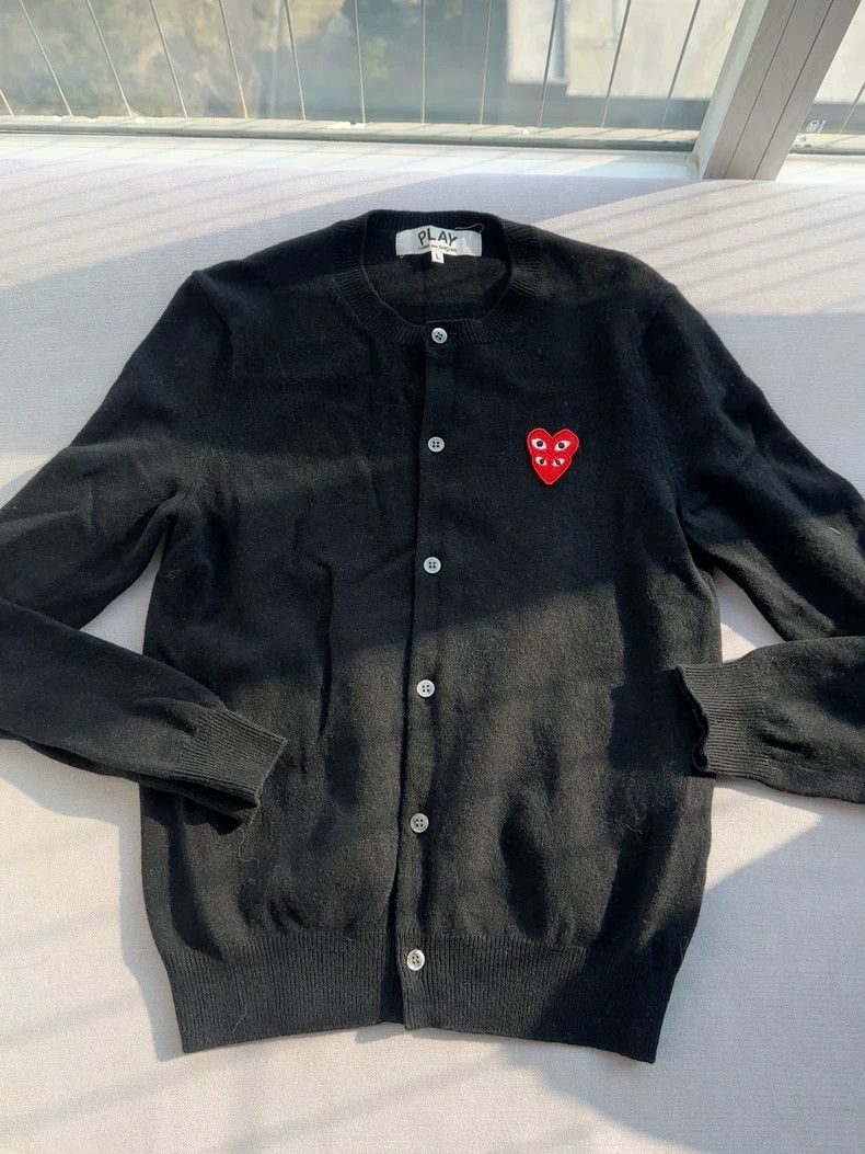 Comme des Garcons Comme Des Garcons Love Wool Knitted Cardigan Size L / US 10 / IT 46 - 1 Thumbnail