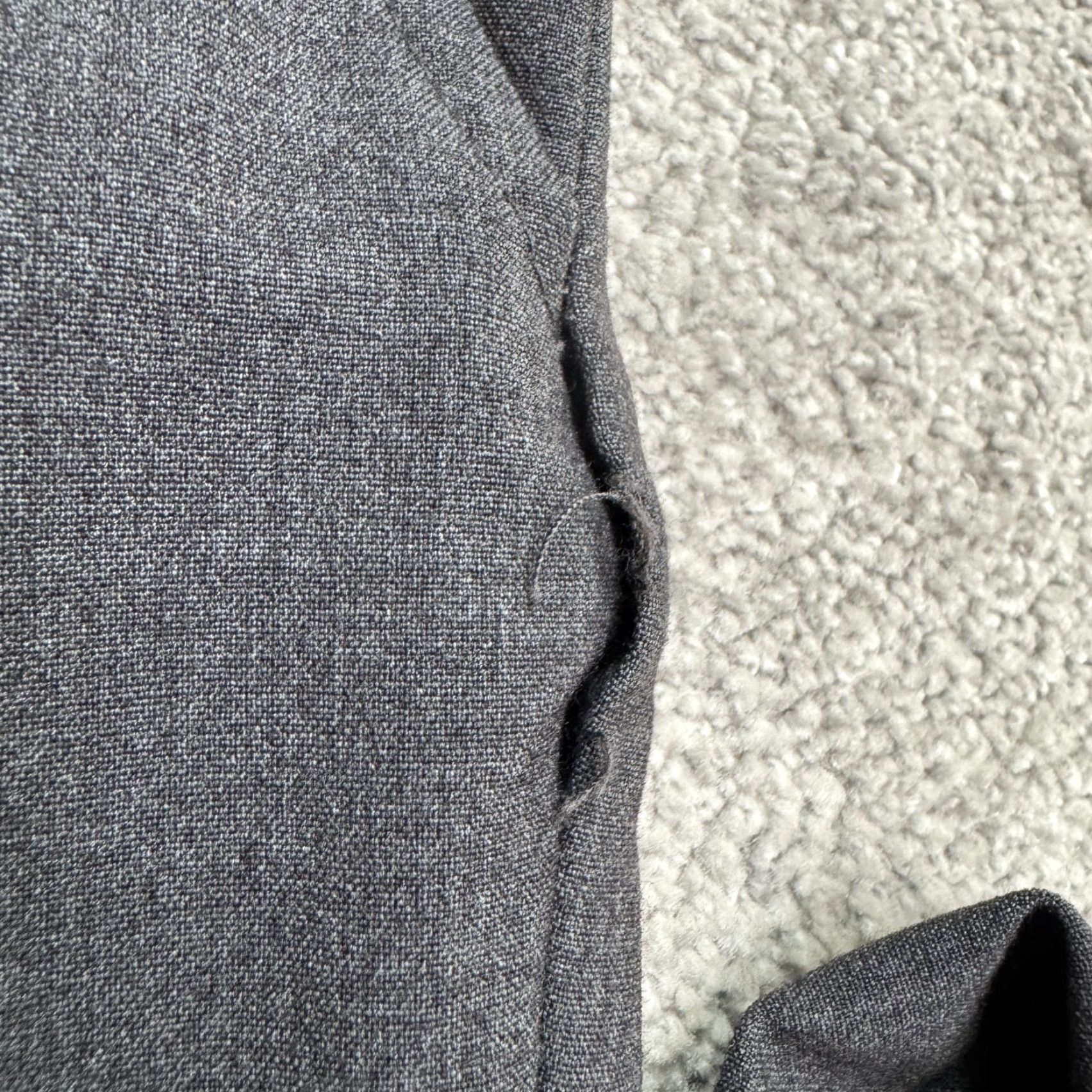 Ellen Tracy Ellen Tracy Cuffed Dress Pants Trouser Womens 12 Charcoal Gray Straight Leg Work Dress Pants Size 34" / US 12 / IT 48 - 6 Thumbnail