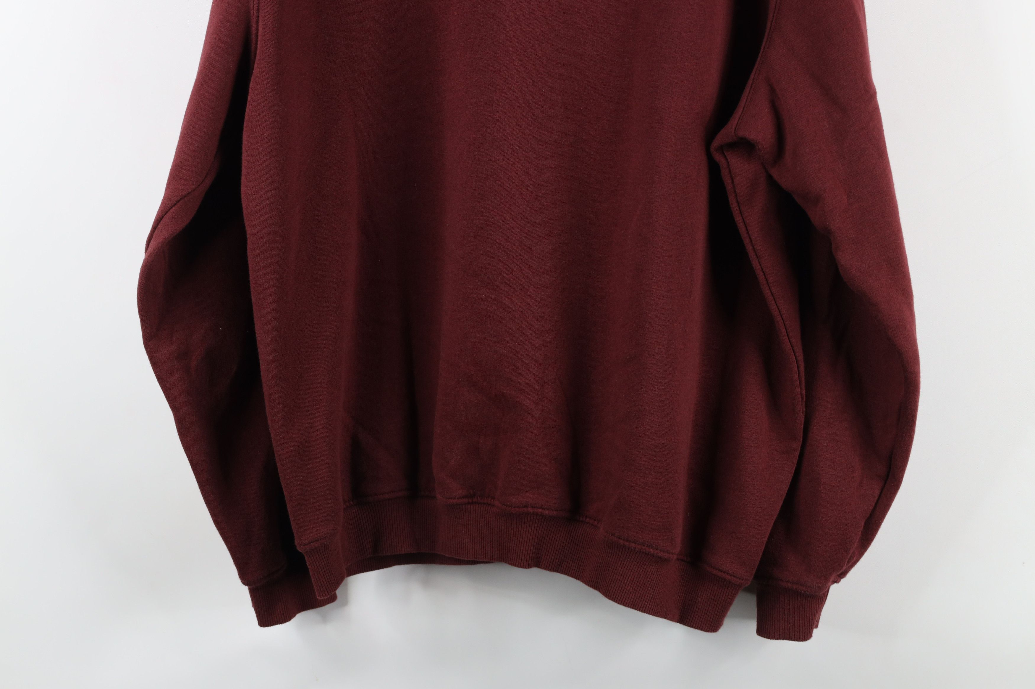 Vintage Vintage 90s Streetwear Collared Pullover Sweatshirt Red Size US L / EU 52-54 / 3 - 9 Thumbnail
