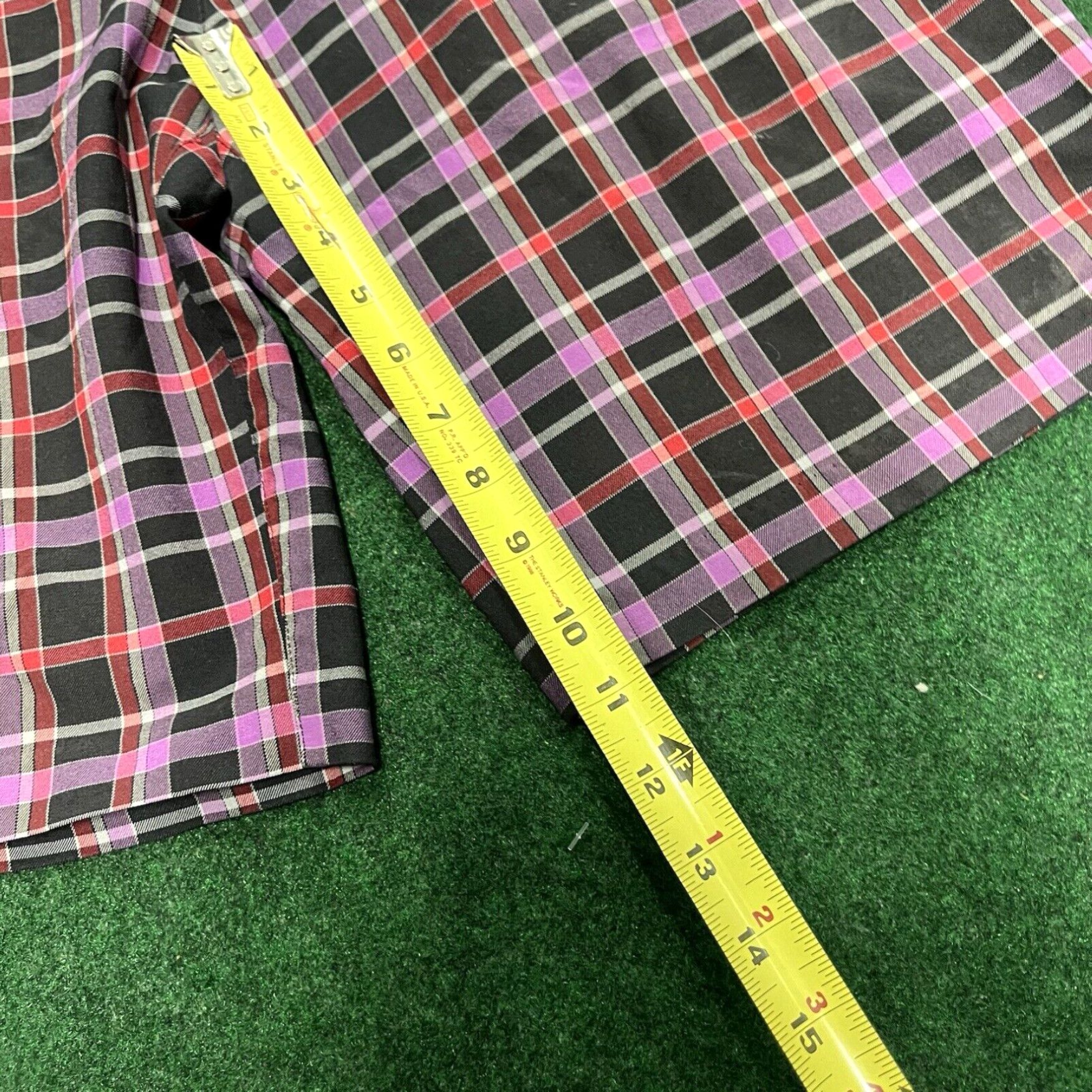 Adidas Vintage Adidas Shorts Mens 34 Purple Black Plaid Chino Golf Athletic Flat Front Size US 34 / EU 50 - 7 Thumbnail
