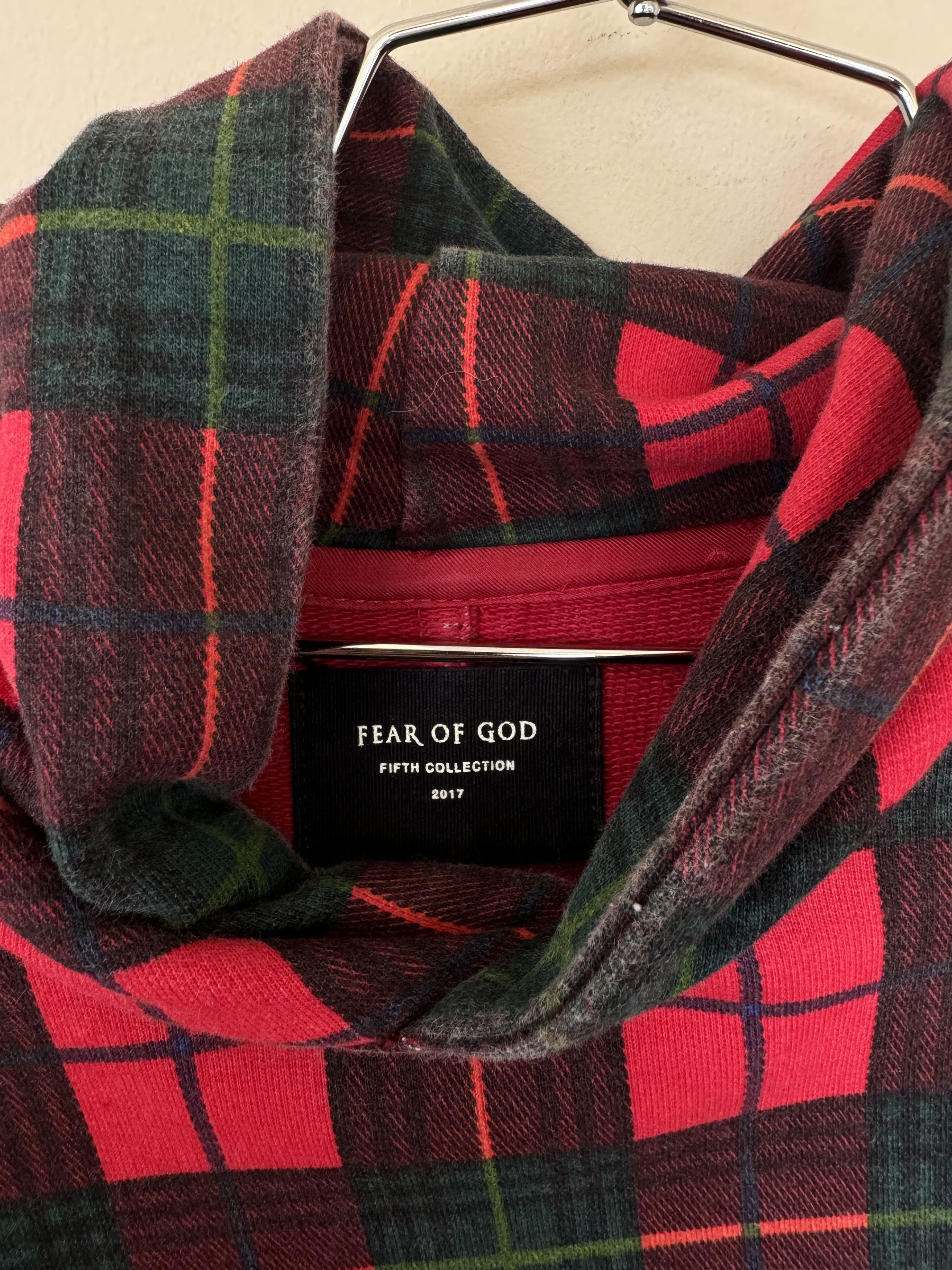 Fear of God Fear Of God 5th Collection Plaid Hoodie Size US L / EU 52-54 / 3 - 4 Thumbnail