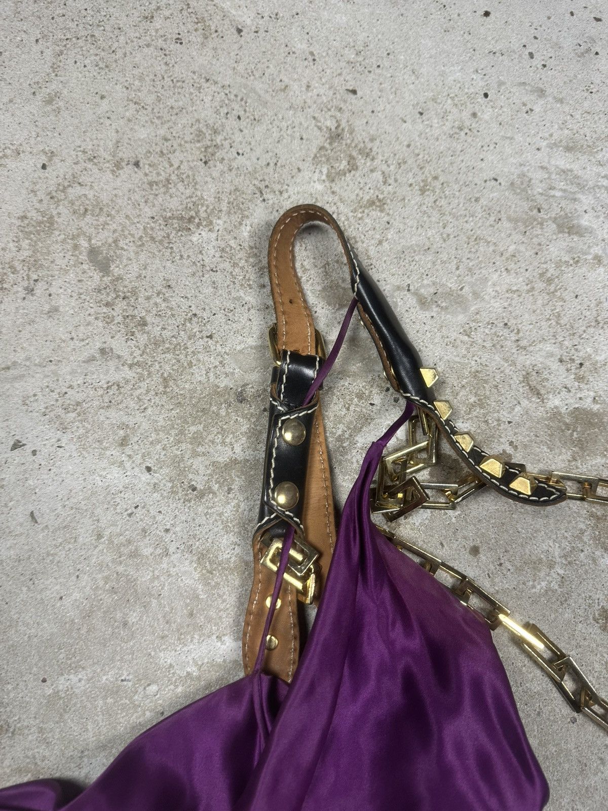 Dsquared2 Dsquared2 FW 2005 Runway Silk Purple Dress Chains Size M / US 6-8 / IT 42-44 - 14 Thumbnail