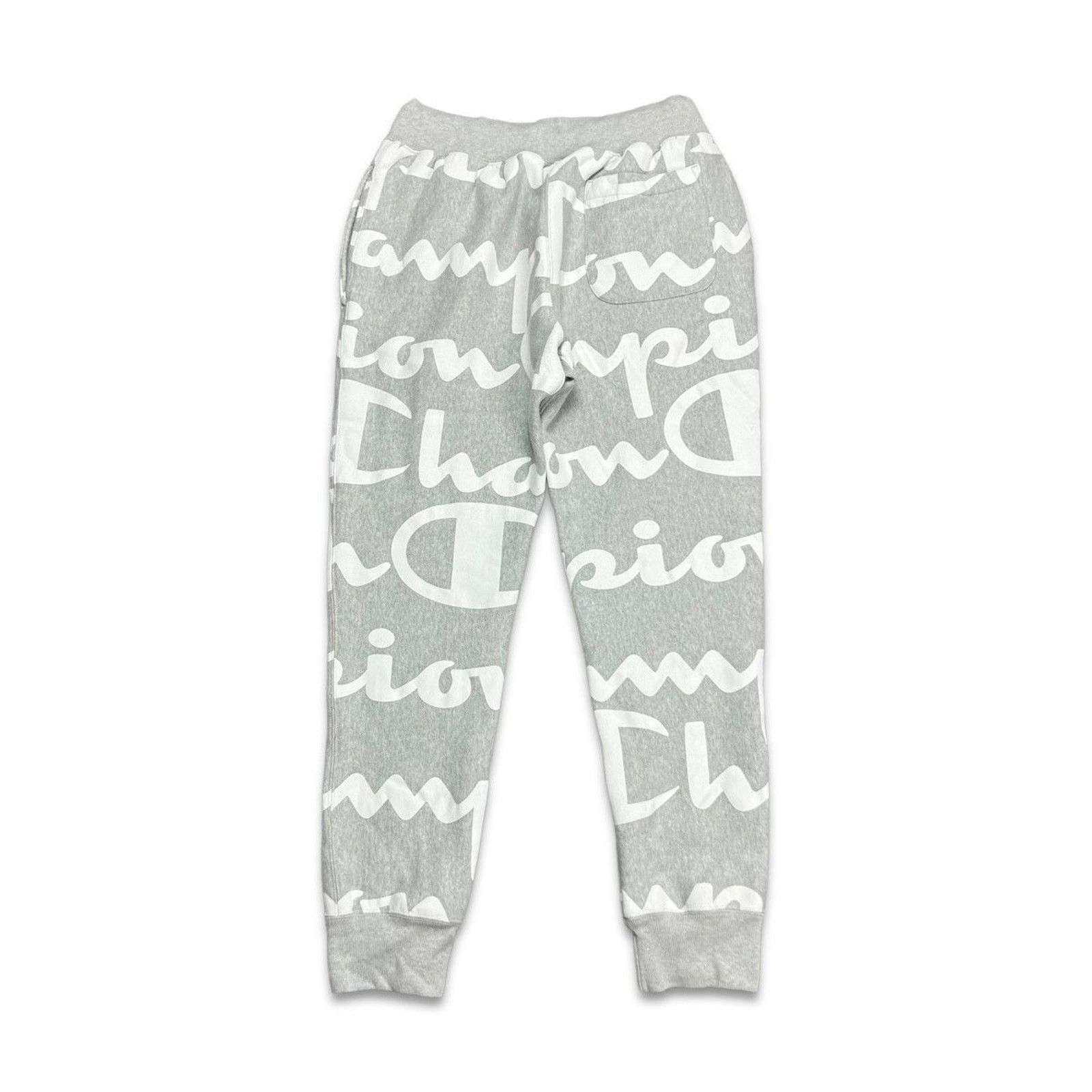 Champion × Vintage Champion Sweatpants Medium Reverse Weave Script AOP Jogger Size US 30 / EU 46 - 3 Thumbnail