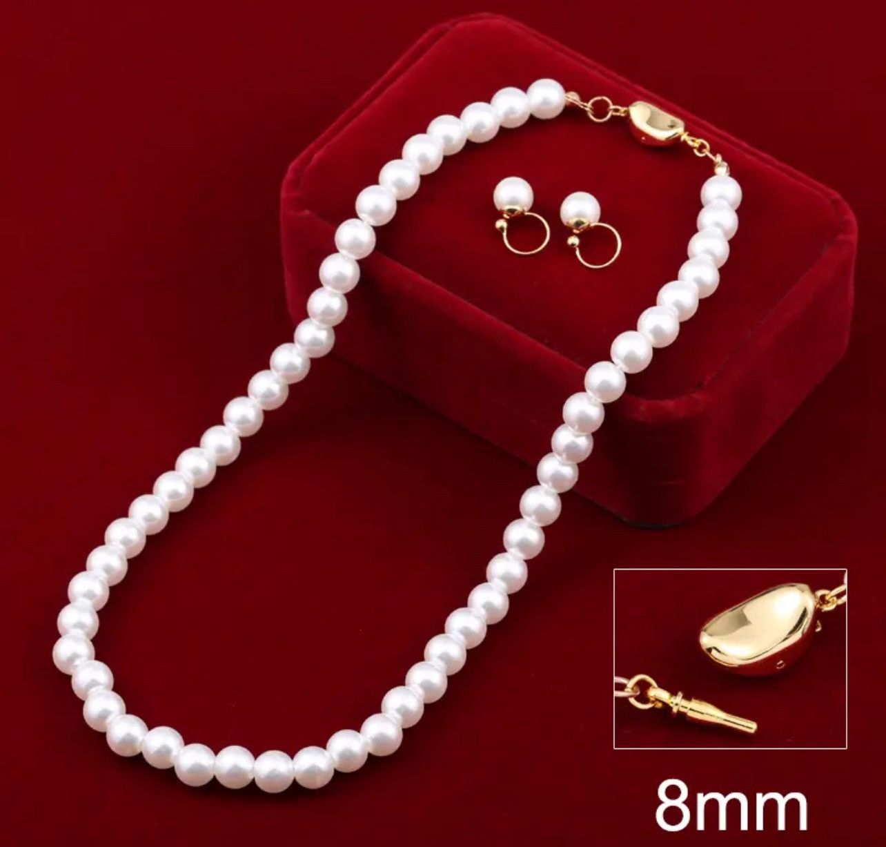 Other 8mm Pearl Bead Bracelet Size ONE SIZE - 2 Thumbnail