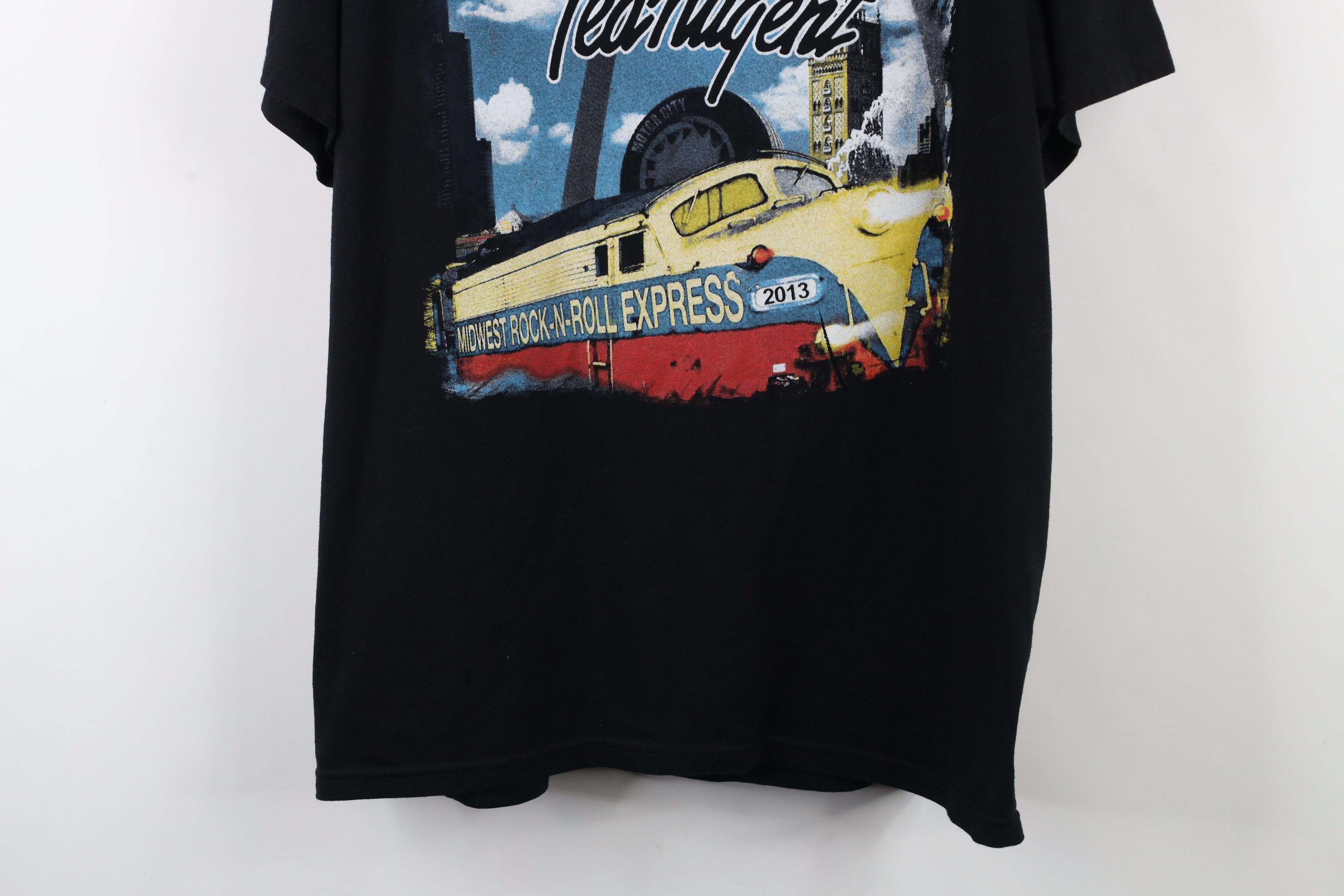 Vintage Vintage Express Tour Styx Reo Speed Wagon Ted Nugent T-Shirt Size US XL / EU 56 / 4 - 3 Thumbnail