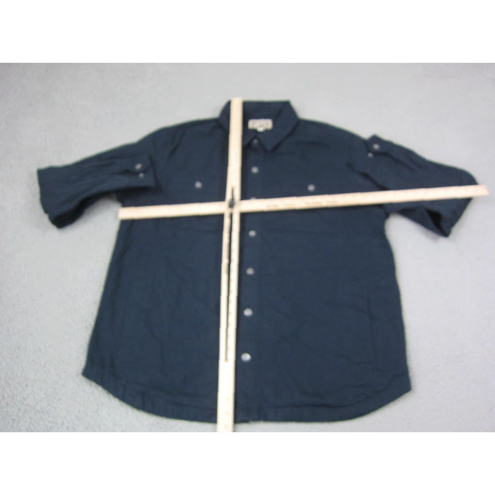 Vintage Duluth Extra Large XL Blue Shacket Mens Heavy Canvas Snap Work Shirt Shirt Jacket Bomber 90s Style Pockets Vintage No Size US XL / EU 56 / 4 - 5 Thumbnail