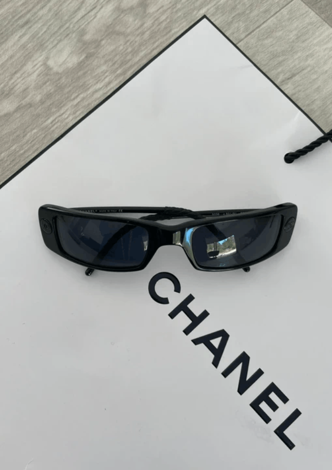Chanel CHANEL Sunglasses Rimless Rhinestone 4017 Shields Size ONE SIZE - 1 Thumbnail