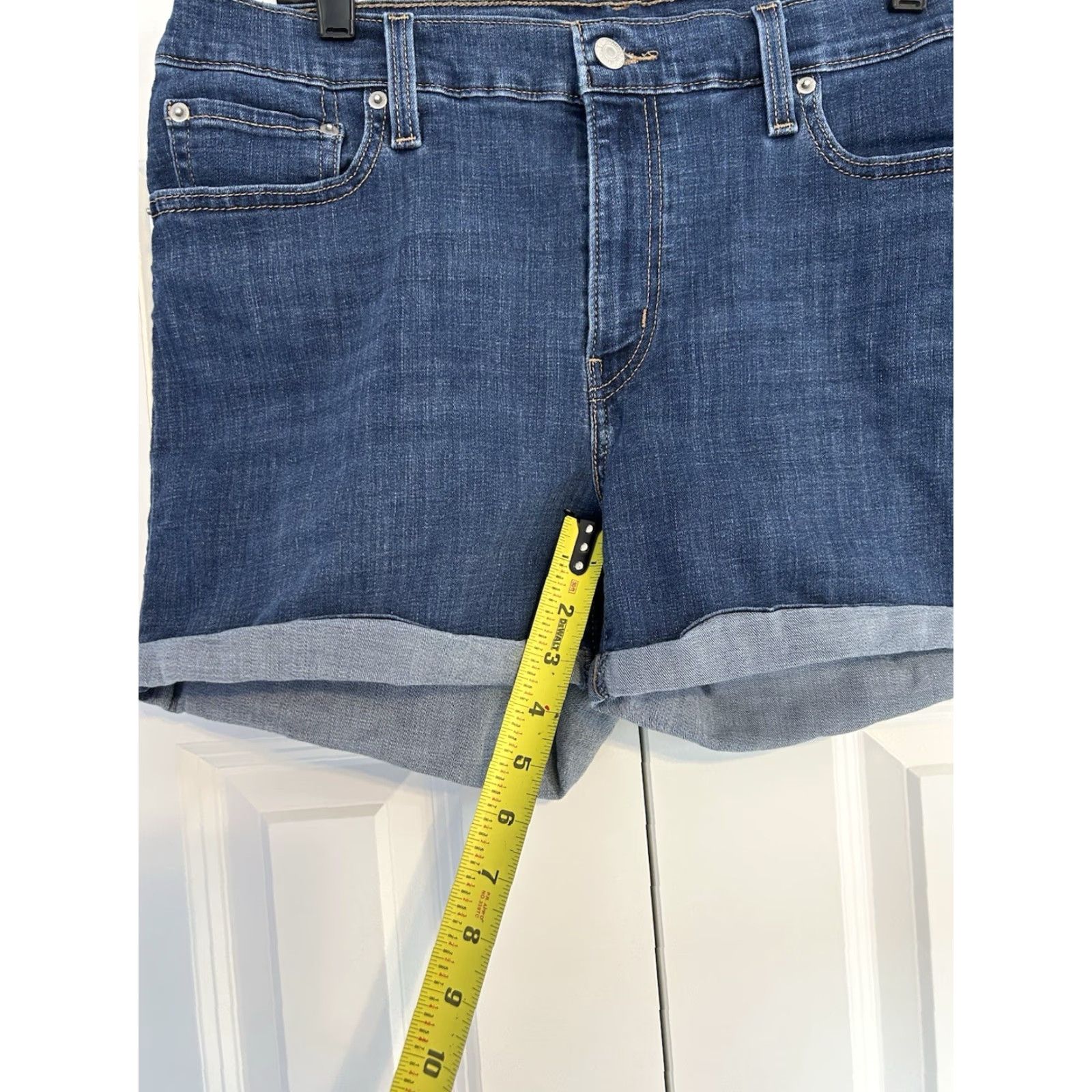 Levi's Levi's Shorts Adult 32 Blue Denim Womens Size 24" / US 00 / IT 34 - 3 Thumbnail