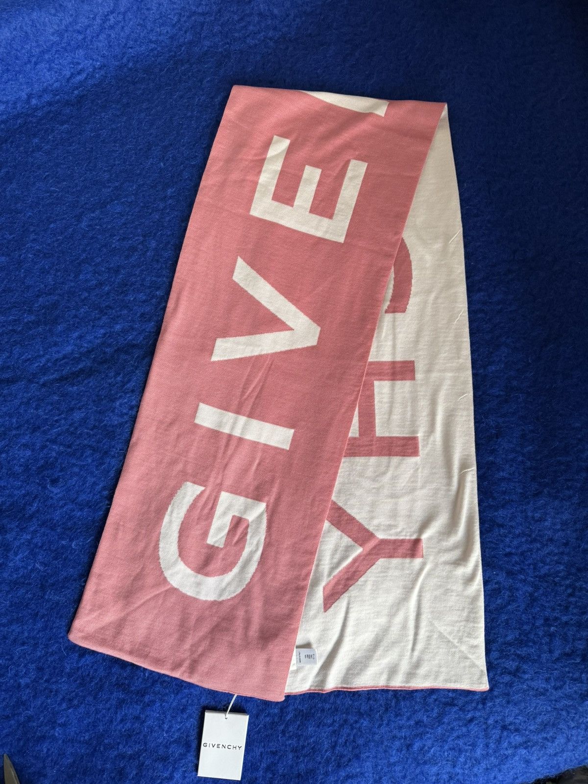 Givenchy Givenchy Reversible Wool Scarf Jacquard Black New With Tags Size ONE SIZE - 2 Thumbnail