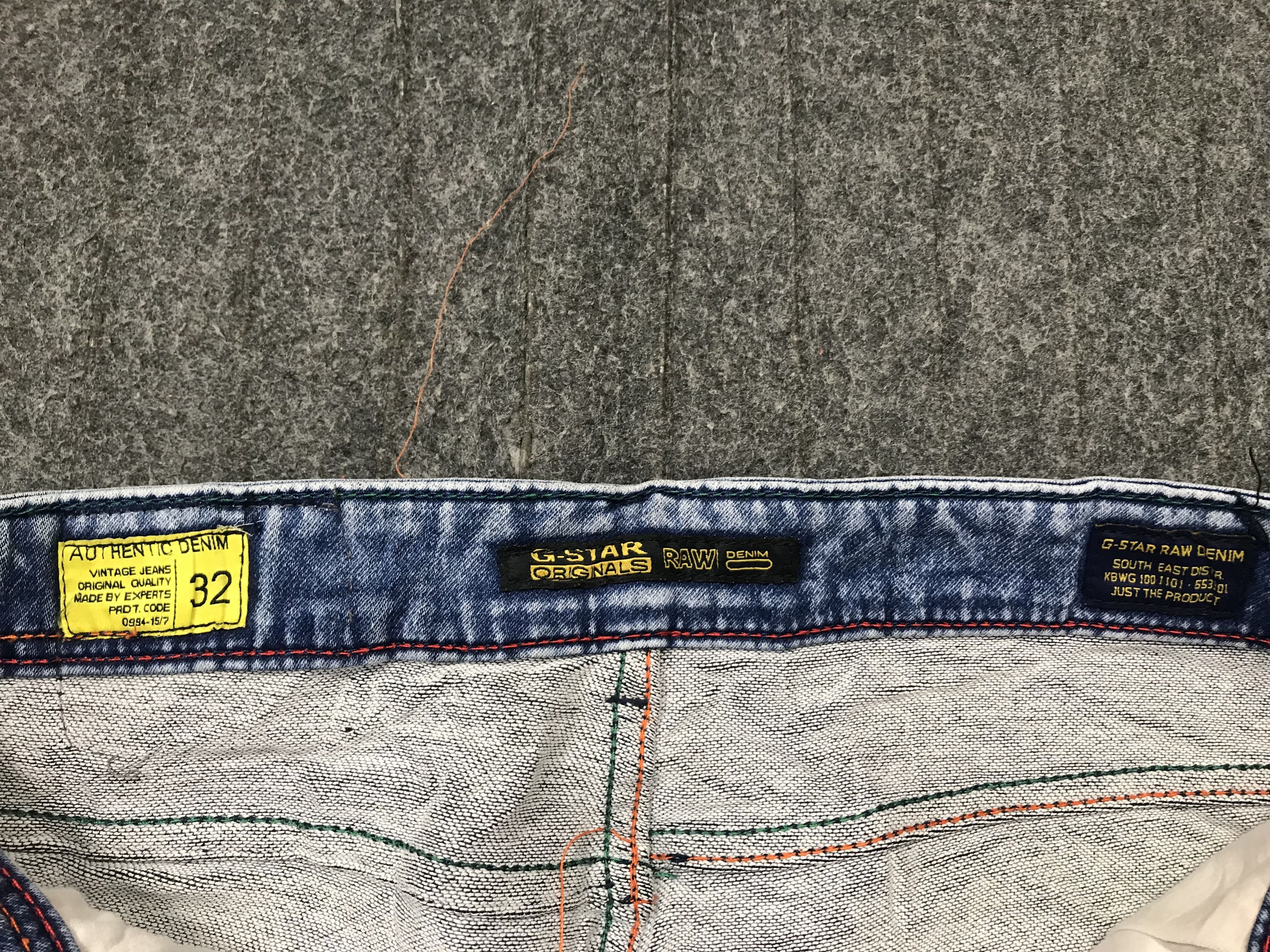 G-Star G Star Raw Denim 3301 Jeans Pant Punk Rock Style Skinny Size US 31 - 9 Thumbnail