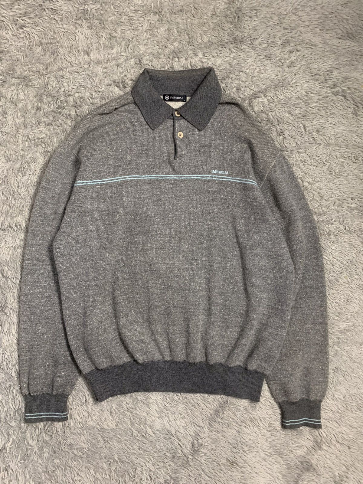 Imperial Imperial Polo Knit Sweater Size US L / EU 52-54 / 3 - 1 Thumbnail