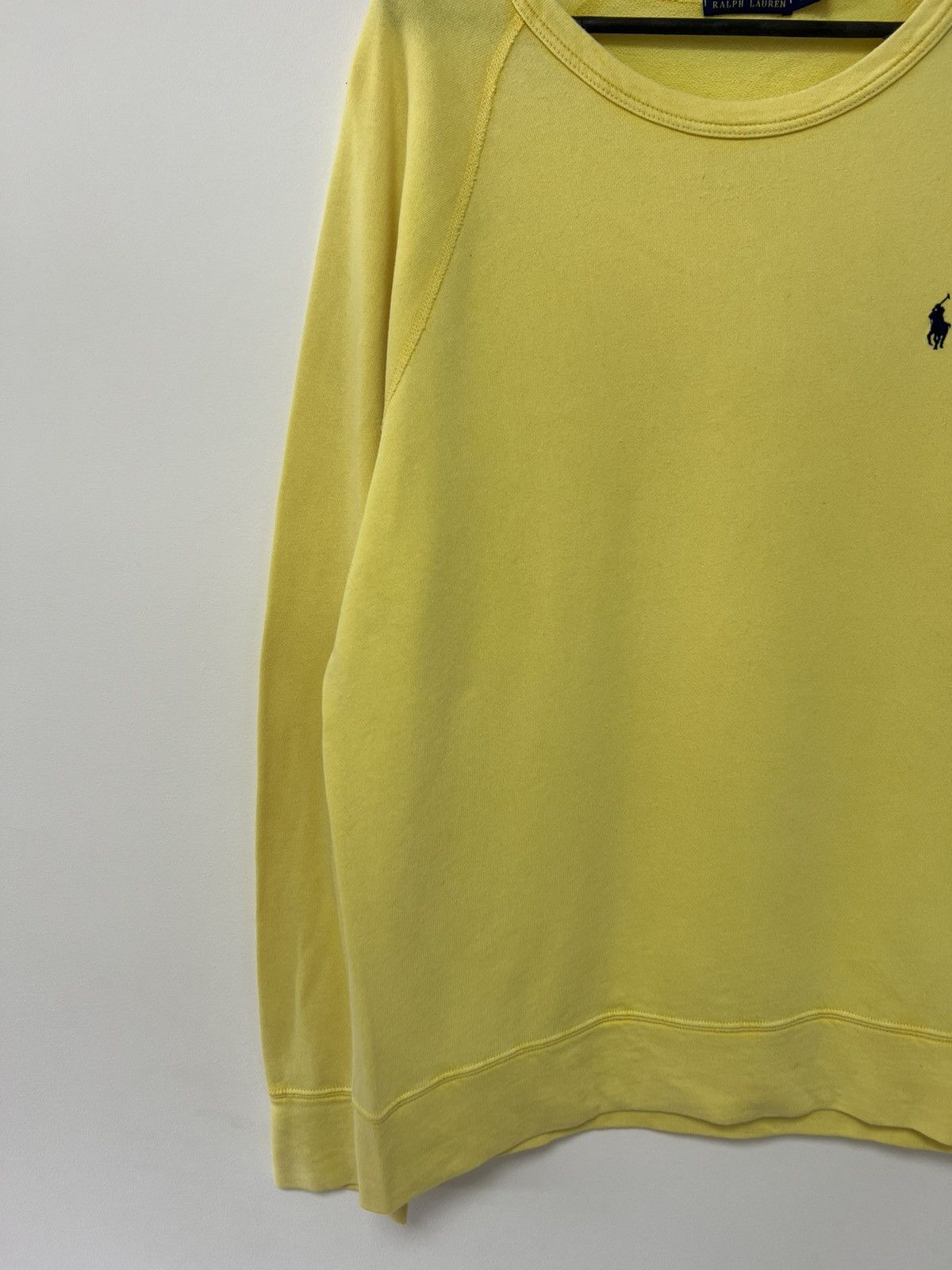Polo Ralph Lauren × Vintage Vintage Polish Ralph Lauren Yellow Sweatshirt Rare sz L Size US L / EU 52-54 / 3 - 3 Thumbnail