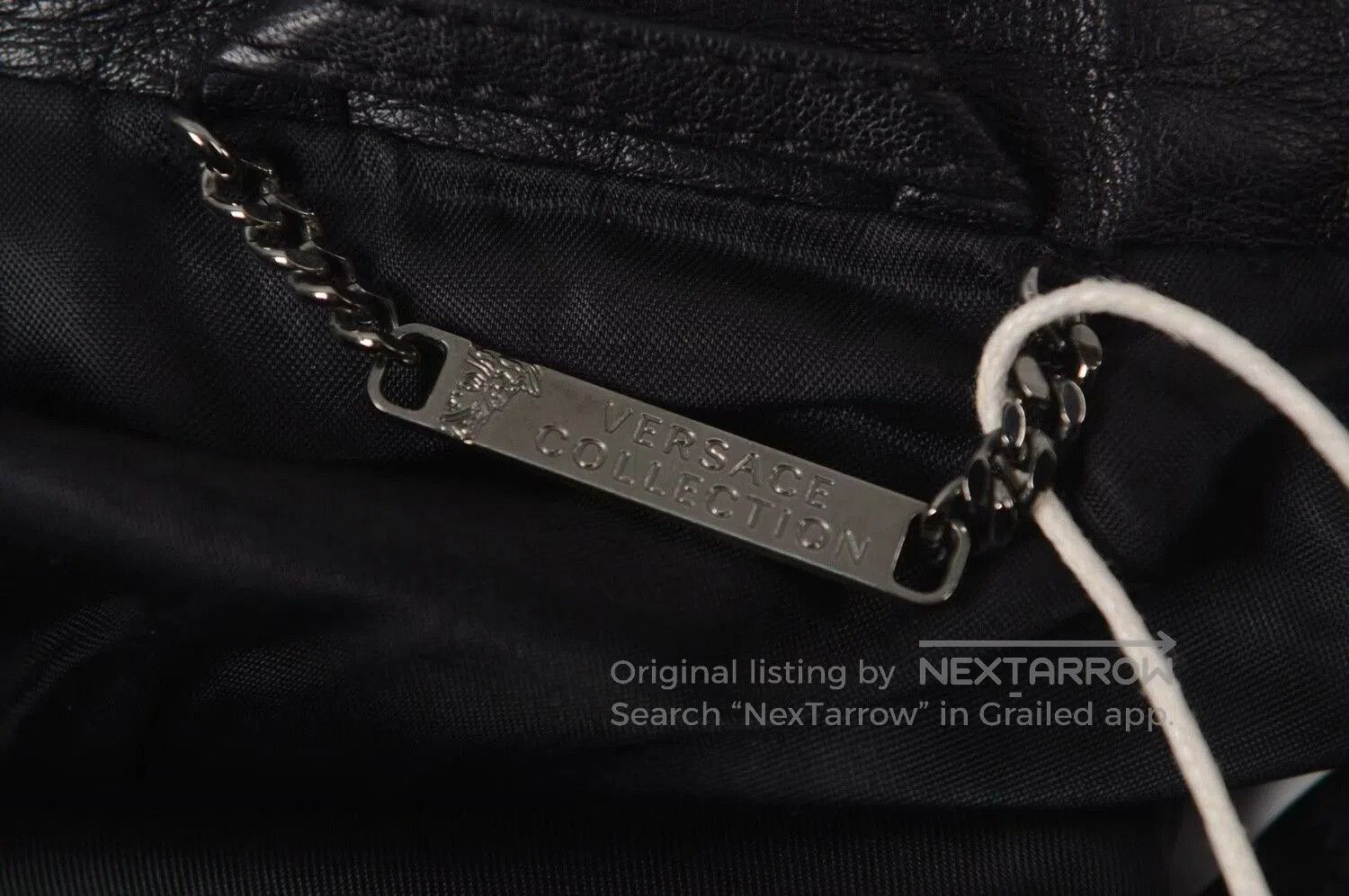 Versace Versace Men's Leather Jacket. Size US L / EU 52-54 / 3 - 4 Thumbnail