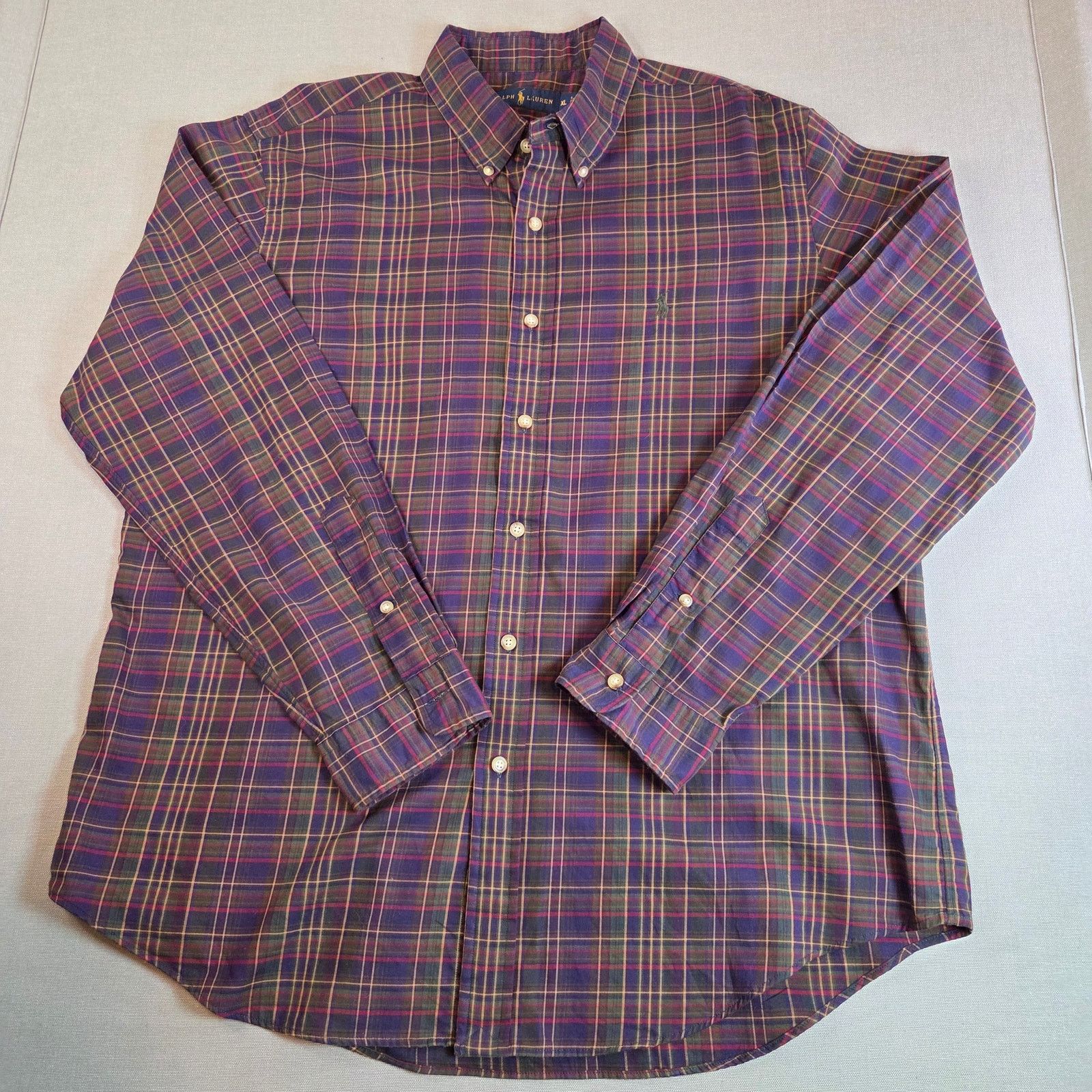 Polo Ralph Lauren Ralph Lauren Polo XL Cotton Plaid Button Down Shirt Size US XL / EU 56 / 4 - 1 Thumbnail