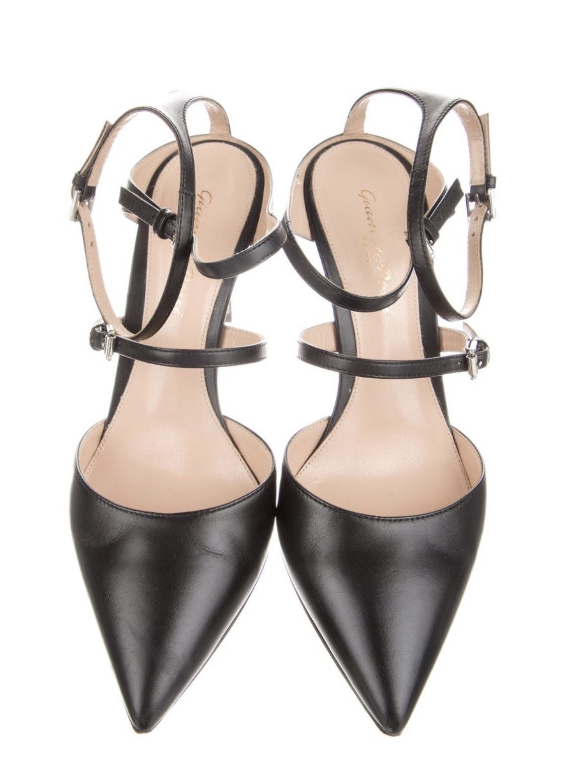 Gianvito Rossi Leather Carey Heel Size US 7.5 / IT 37.5 - 3 Thumbnail