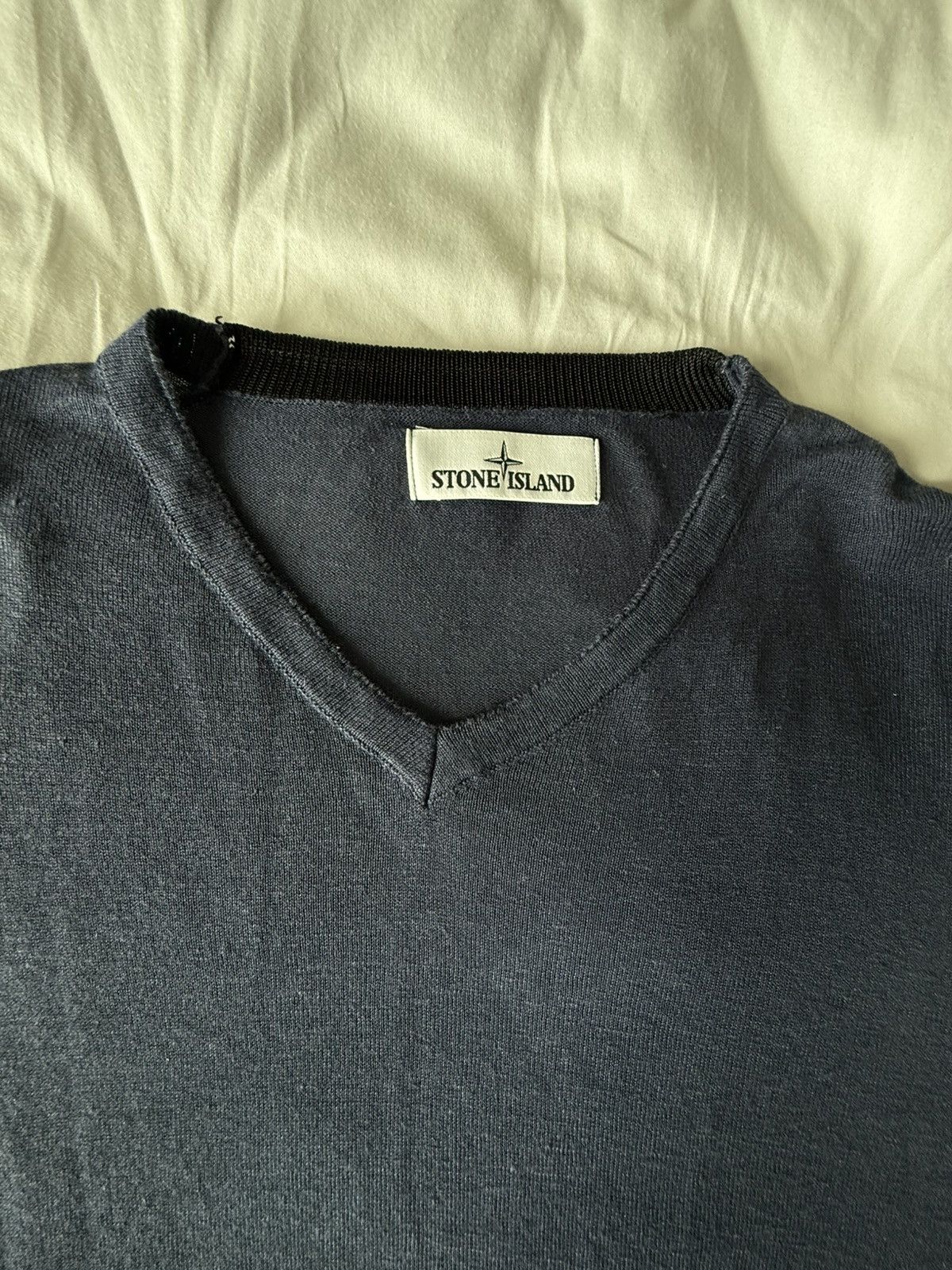 Stone Island Stone Island Navy Sweater Size US XL / EU 56 / 4 - 2 Thumbnail