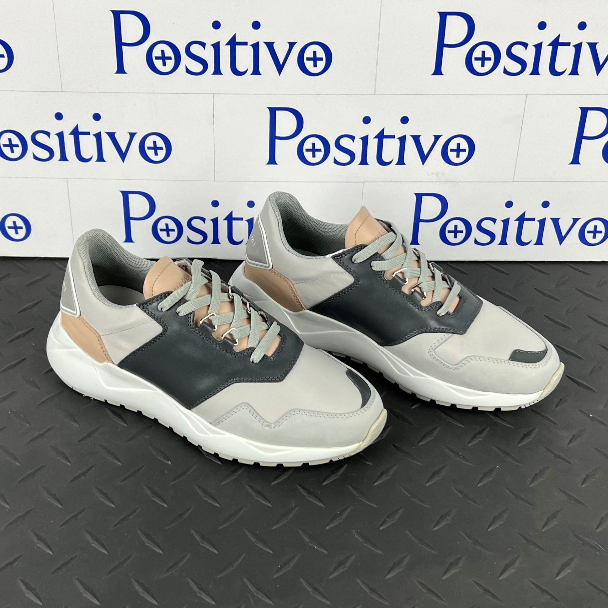 Buscemi Buscemi Ventura Grey/Pink Leather Sneakers US 7 SAMPLE Size US 7 / IT 37 - 4 Thumbnail