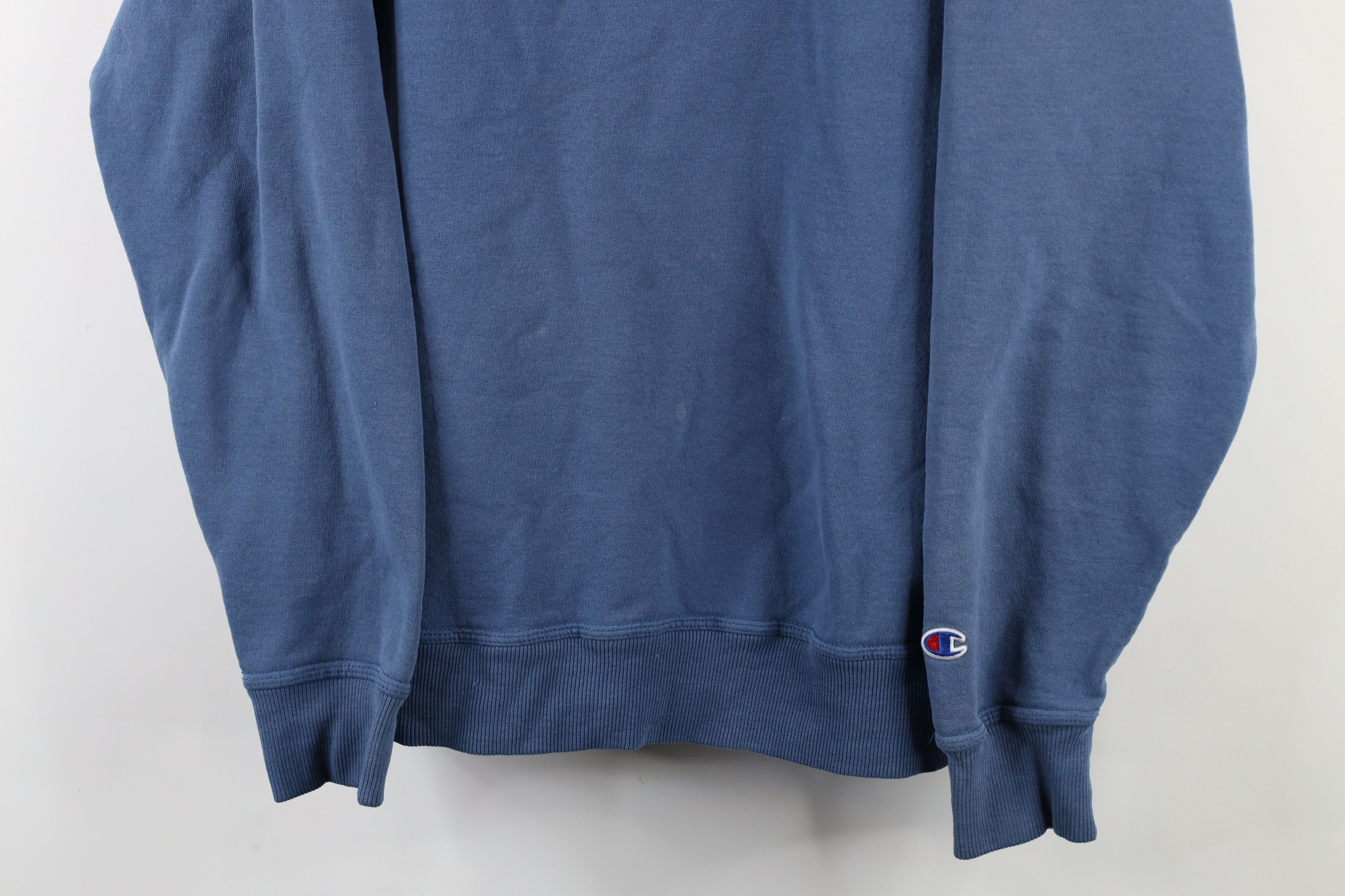 Champion × Vintage Vintage Champion Monochrome Crewneck Sweatshirt Blue Size US XL / EU 56 / 4 - 3 Thumbnail