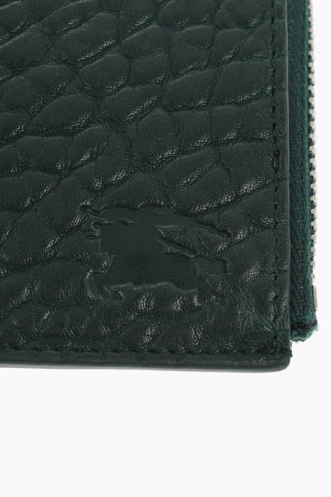 Burberry og1mm1125 Size: OS / Textured Leather Wallet in Green Size ONE SIZE - 3 Thumbnail