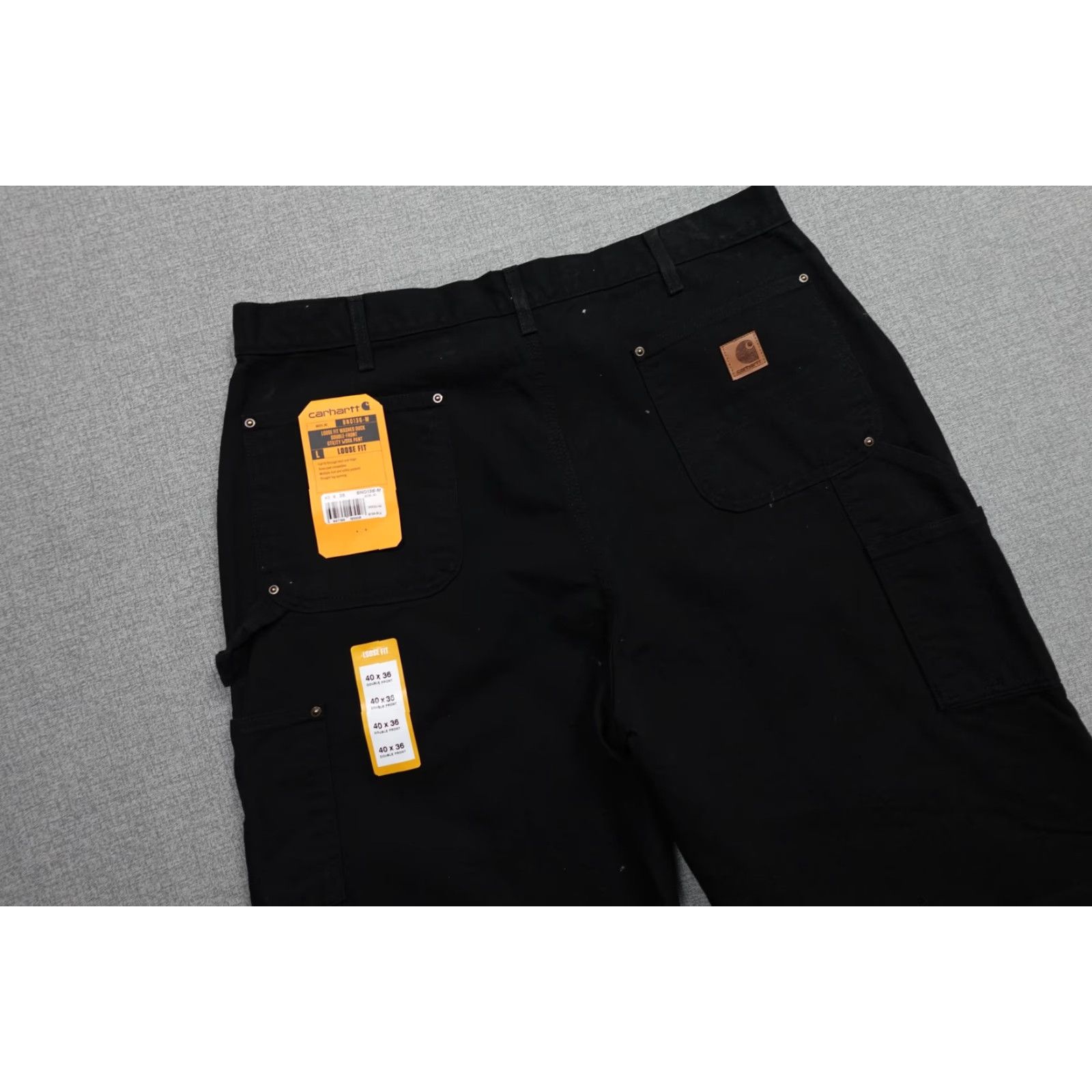 Carhartt Carhartt Pants Mens 40x36 Black Carpenter Heavyweight Double-Front Workwear Pockets Rugged Canvas Duck Leather? Size US 40 / EU 56 - 2 Thumbnail