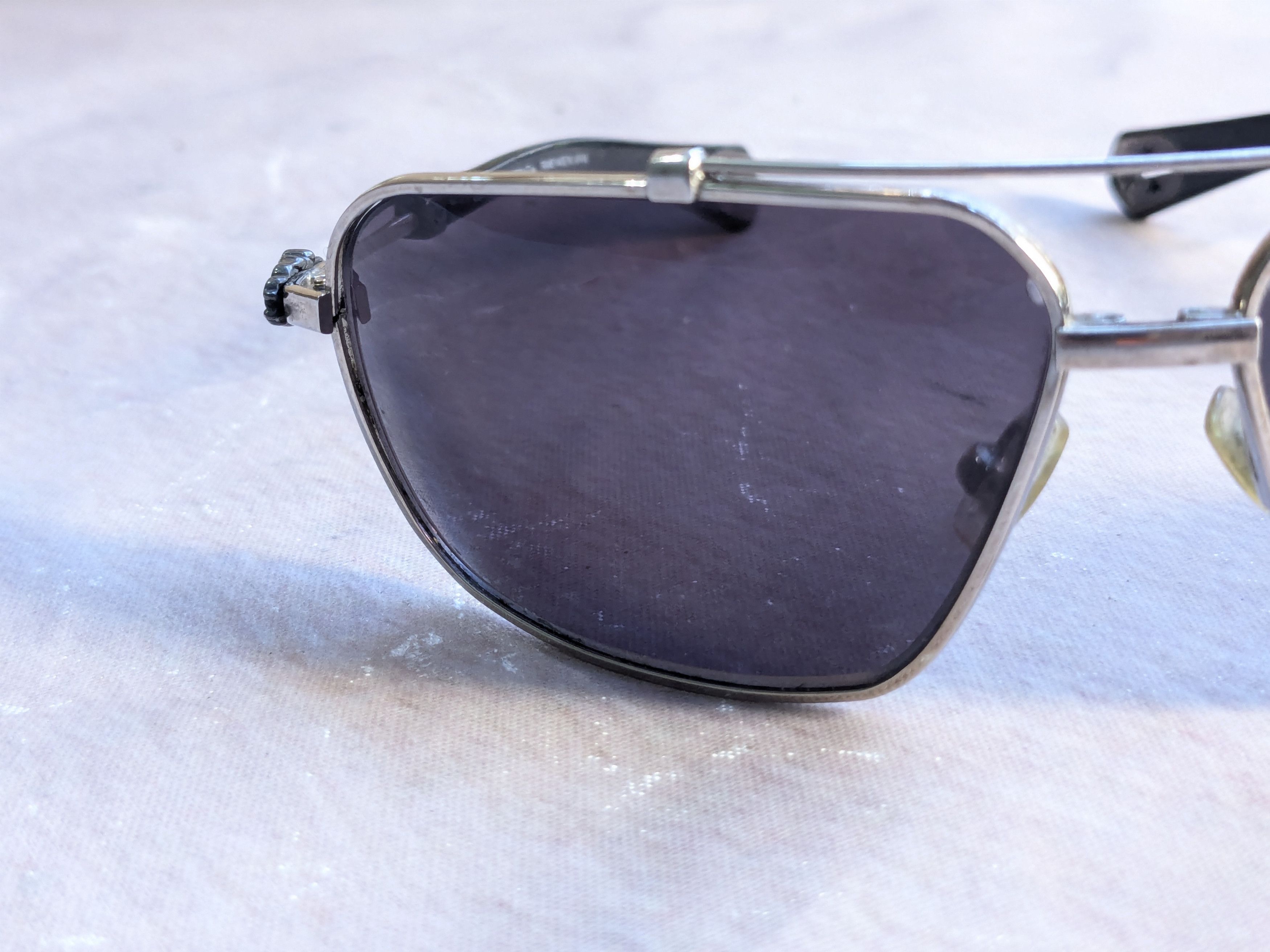 Chrome Hearts Chrome Hearts Aviator Sunglasses Oral Blue Silver Cross Y2K Size ONE SIZE - 3 Thumbnail