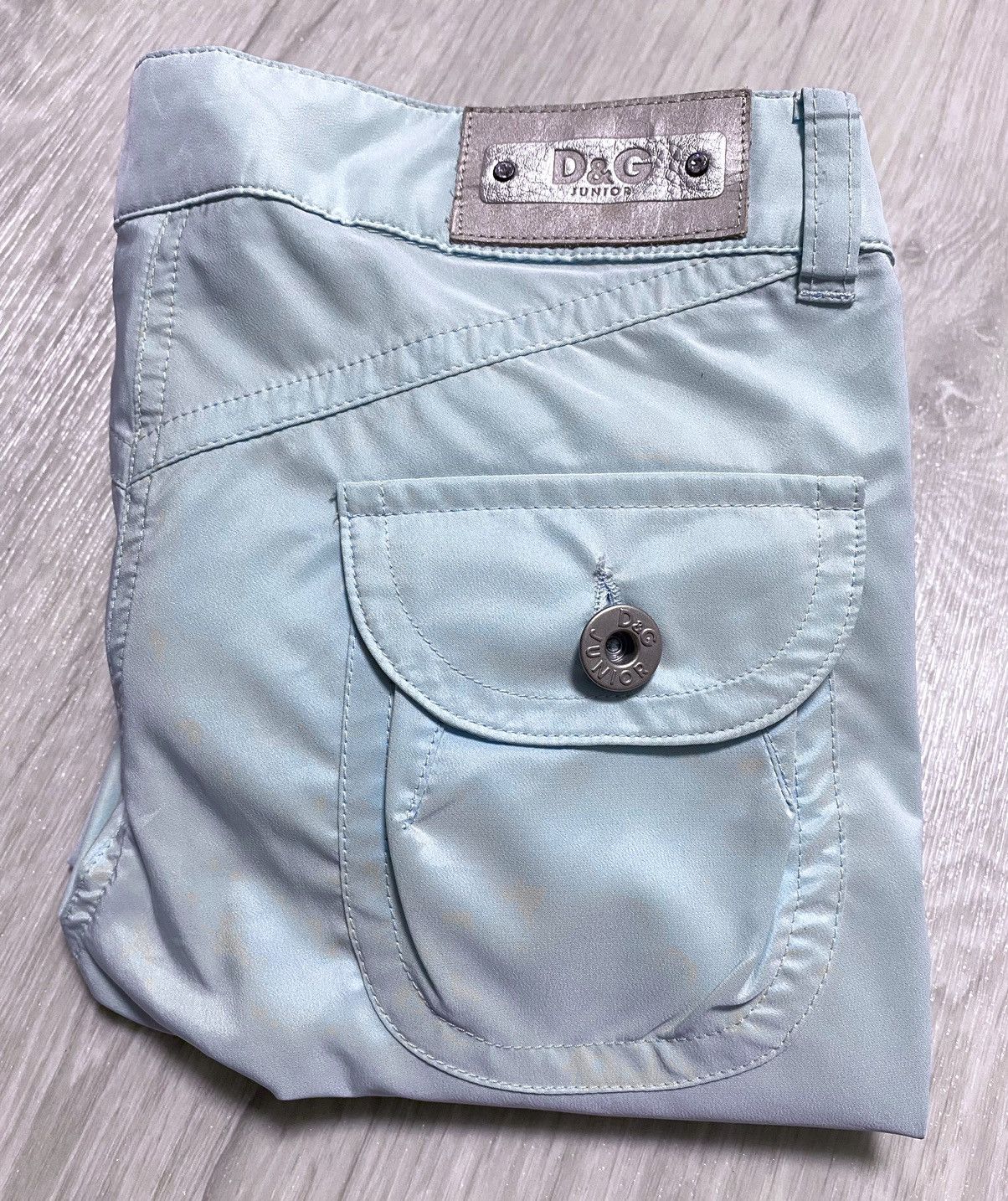 Dolce & Gabbana NWT Women’s Junior D&G Blue Polyester Shorts Capri Size 26" / US 2 / IT 38 - 18 Thumbnail
