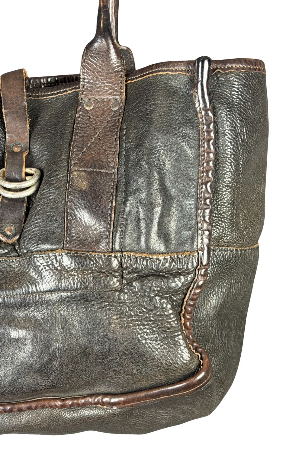 RRL Ralph Lauren FW99 (Archive) Double RL Italian Leather Utility Tote Bag Size ONE SIZE - 6 Thumbnail