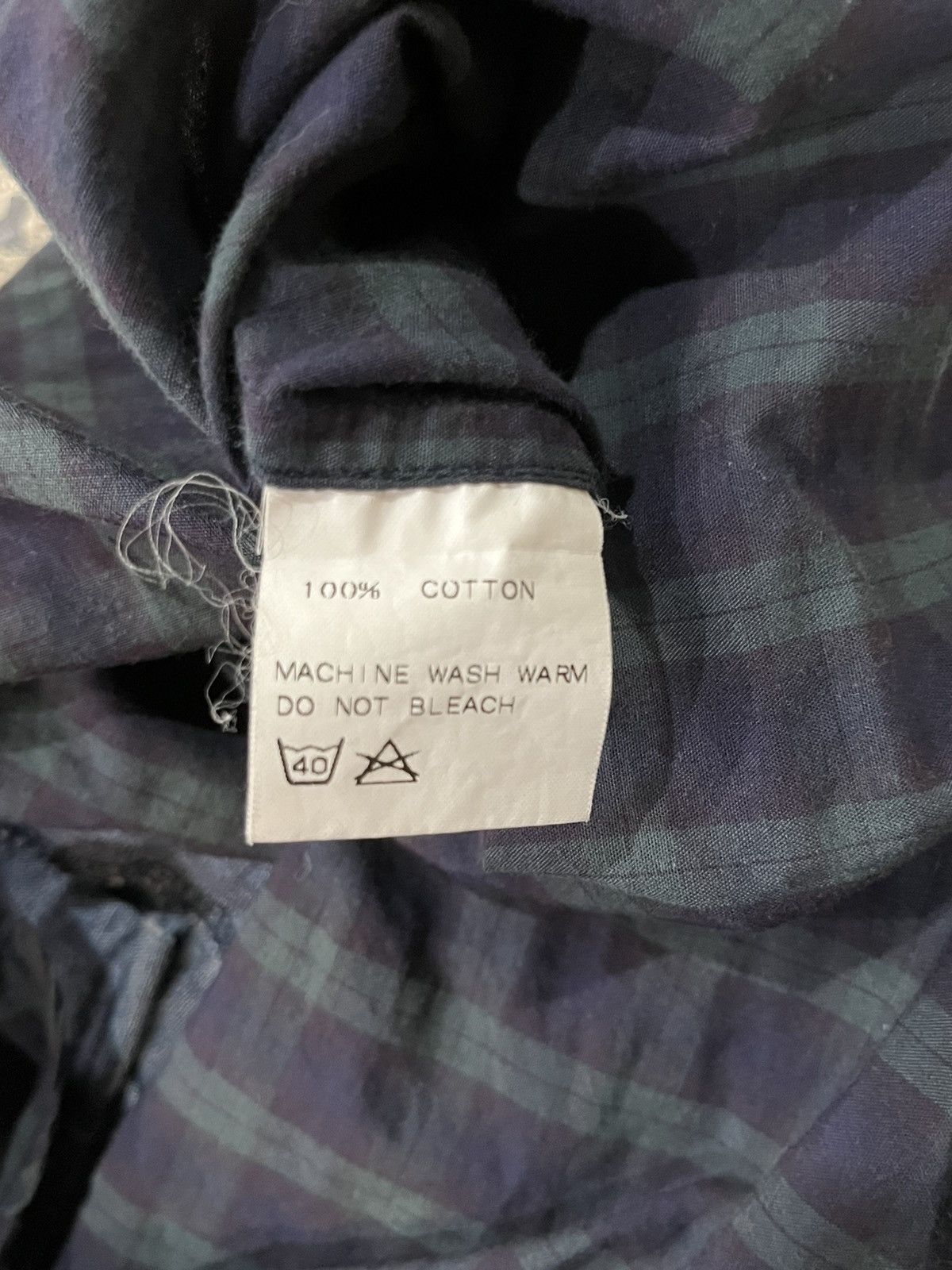 Nepenthes Navy/Green double layer dress shirt Size XS / US 0-2 / IT 36-38 - 6 Thumbnail
