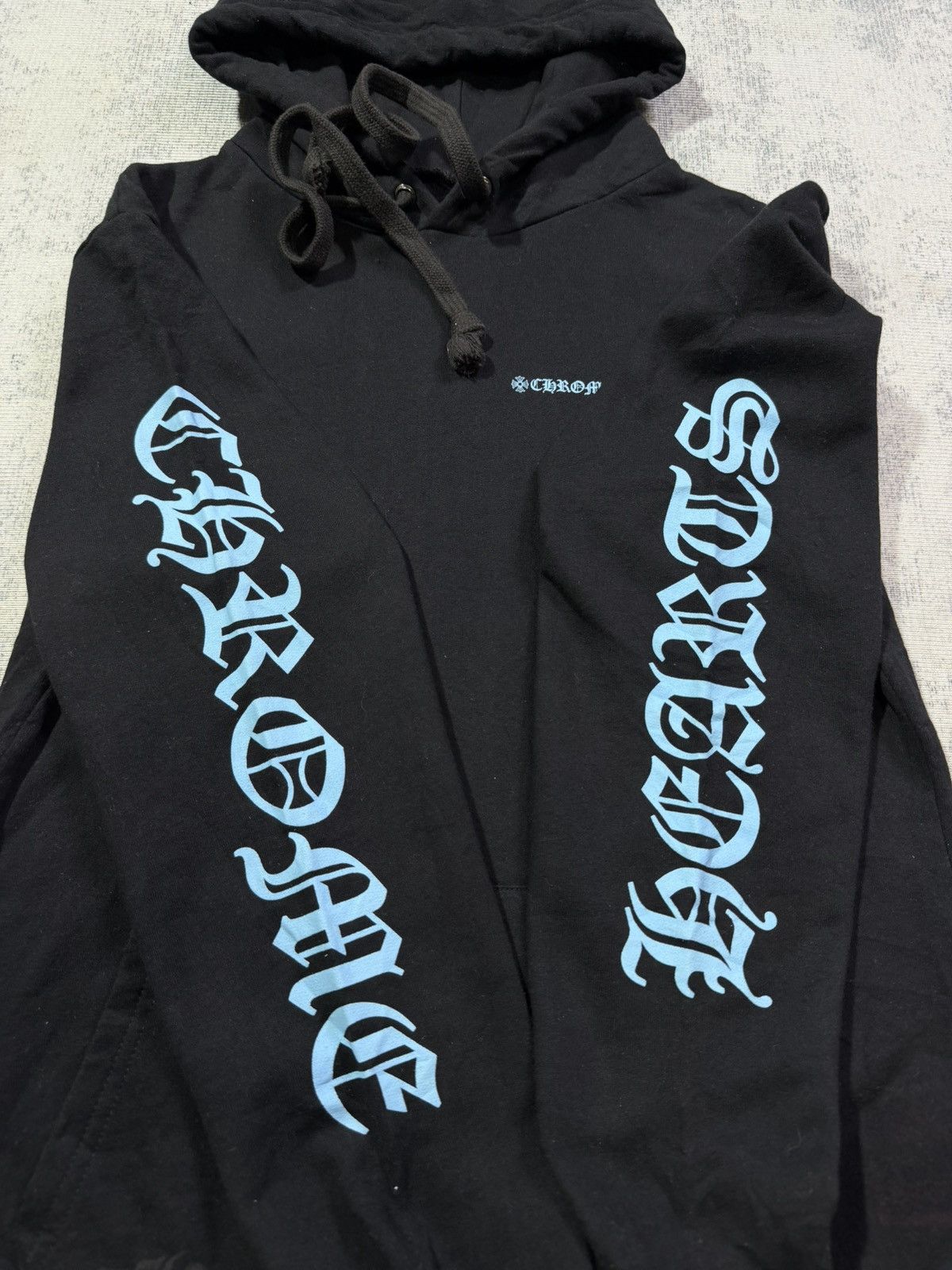 Chrome Hearts Chrome Hearts - Blue Spellout Sleeves Pullover Size US S / EU 44-46 / 1 - 1 Thumbnail