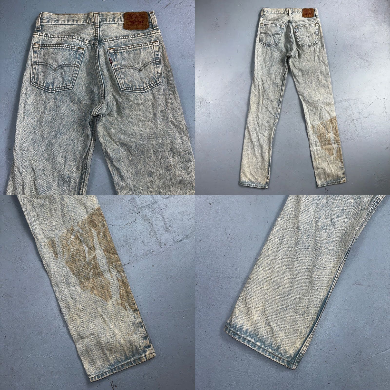 Levi's VINTAGE Levi's 501 Jeans - USA 90s Straight Mid Rise Blue Light Wash 30x34 Mens Regular 34 Inseam 501 Series Size US 30 / EU 46 - 10 Thumbnail