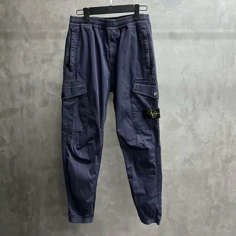 Stone Island Stone Island Blue Casual Pants for Men 0089 Size US 30 / EU 46 - 1 Thumbnail