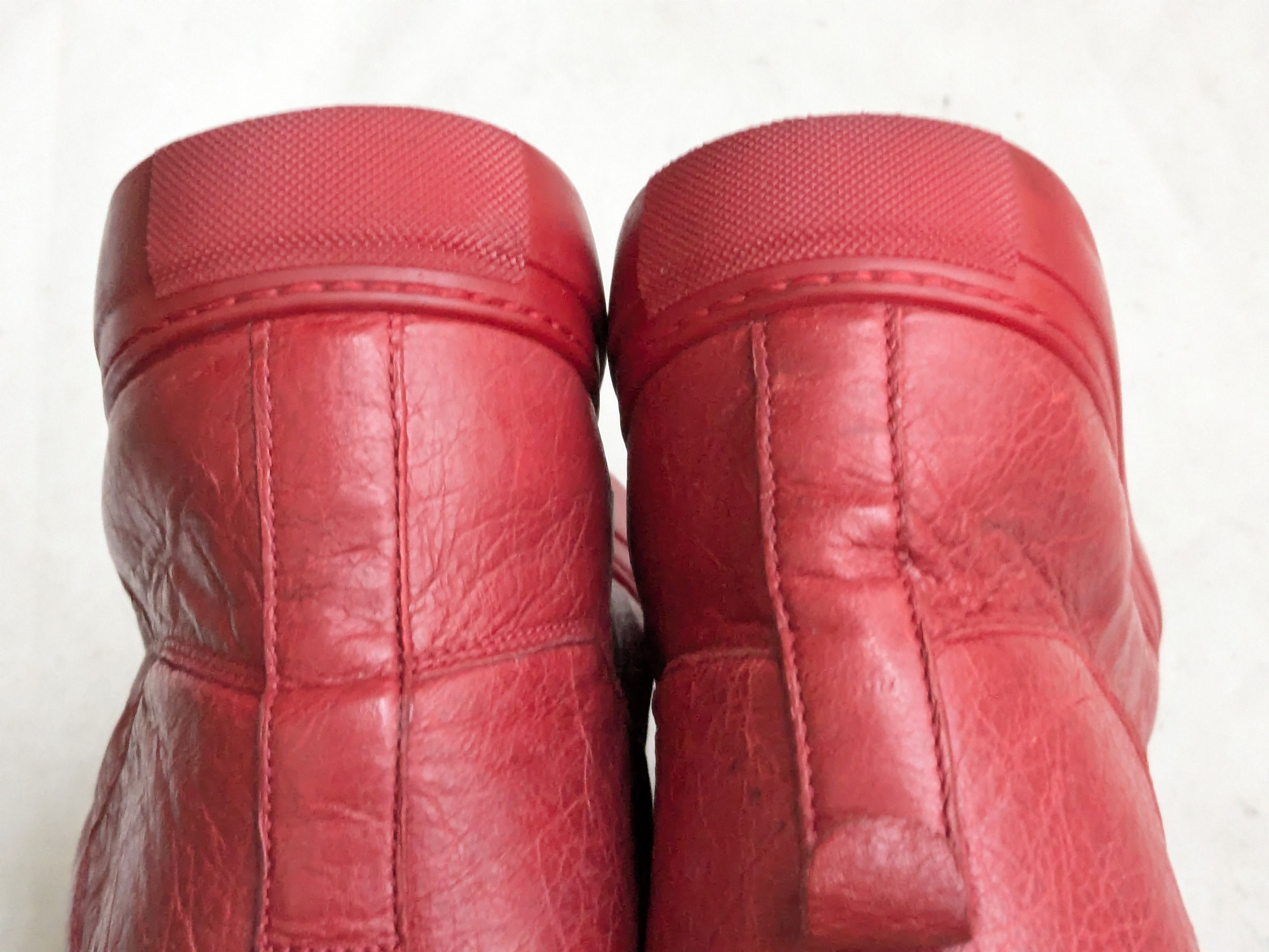 Balenciaga Balenciaga Arena Red 11 Leather High Top Sneakers Size US 11 / EU 44 - 11 Thumbnail