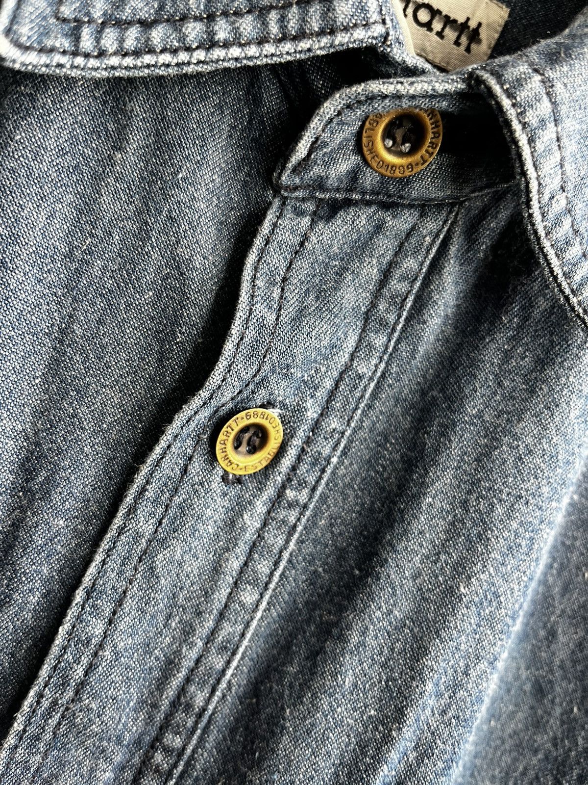 Carhartt × Carhartt Wip × Vintage Carhartt denim shirt vintage Size US S / EU 44-46 / 1 - 7 Thumbnail
