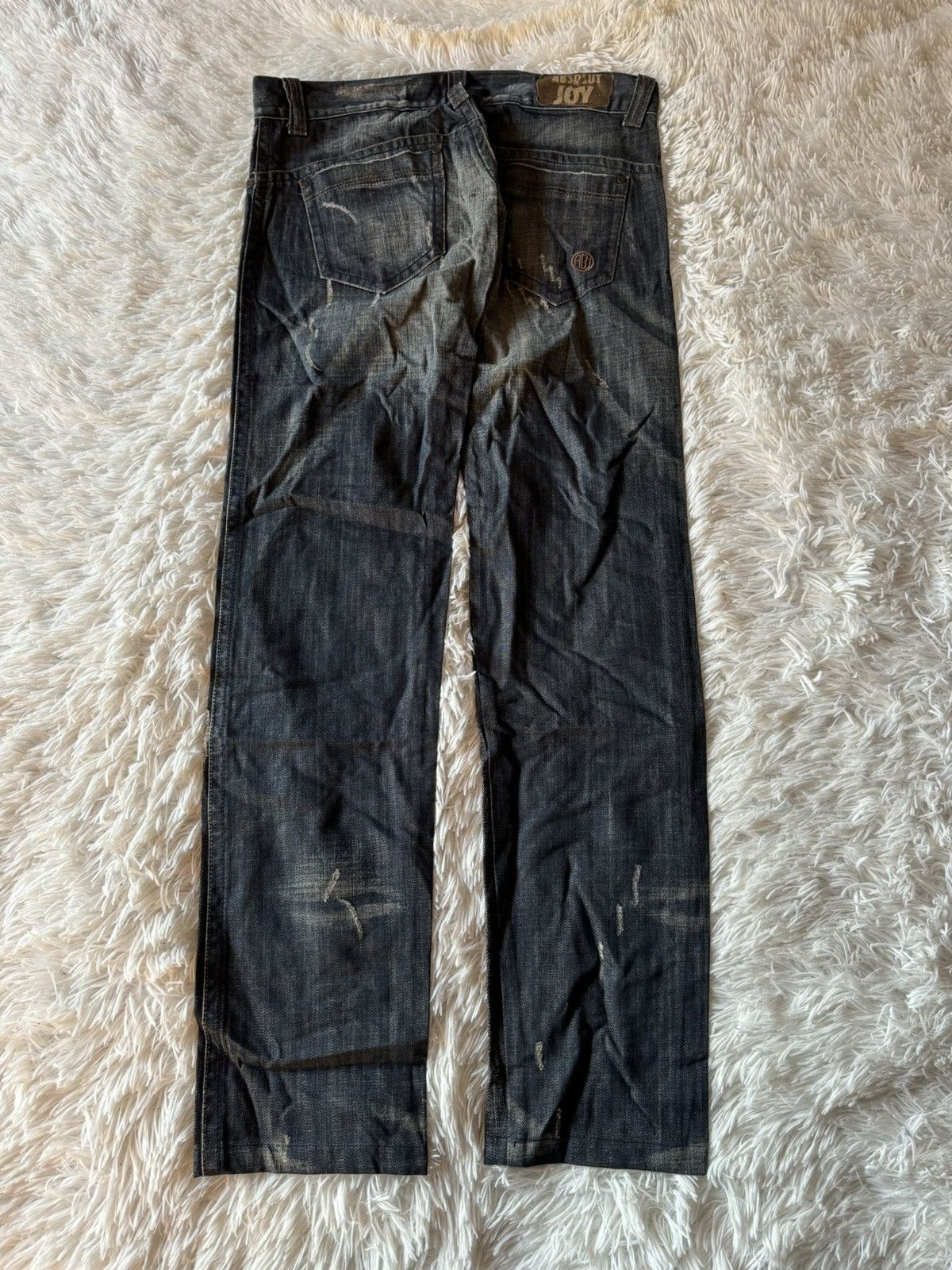 If Six Was Nine × Japanese Brand × Vintage Japanese Vintage Washed Wide Flare Distressed Denim Jeans Size US 33 - 4 Thumbnail