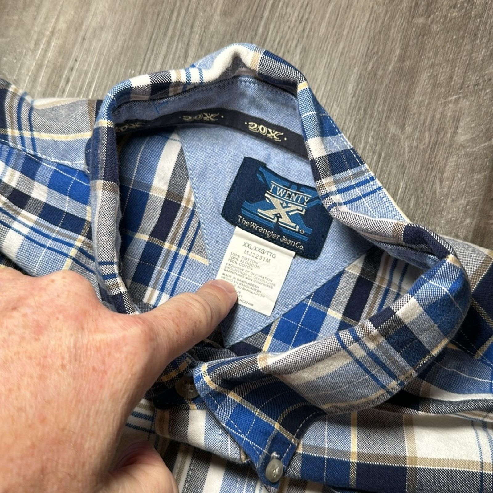 Wrangler Wrangler 20X Long Sleeve Button Down - 2XL Size US XXL / EU 58 / 5 - 6 Thumbnail