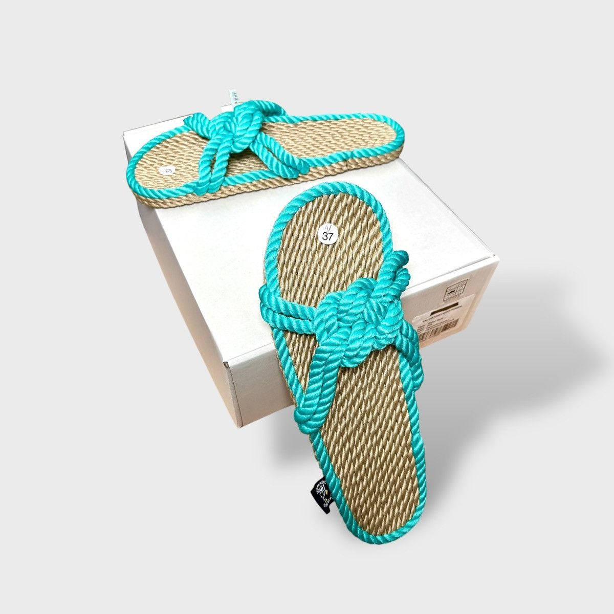Nomadic State of Mind Nomadic State of Mind Women’s Sailor Knot Rope Sandals 37, 7 Size US 7 / IT 37 - 8 Thumbnail