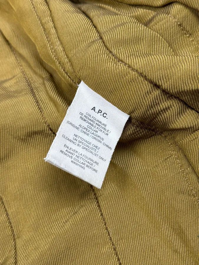 A.P.C. A.P.C. Military Camo Green Fox Fur Hooded Jacket Size US L / EU 52-54 / 3 - 12 Thumbnail