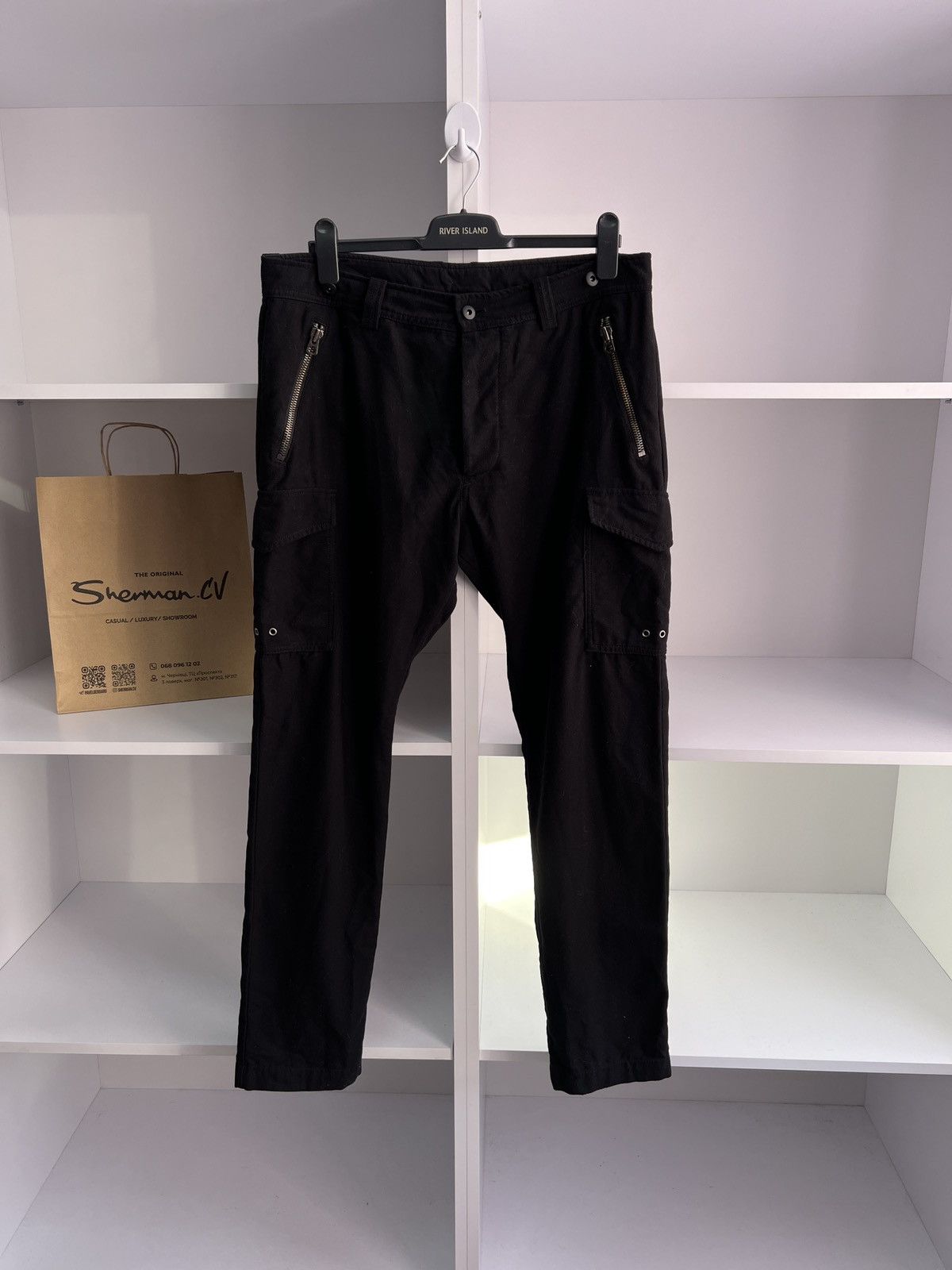 Diesel × Vintage Vintage Diesel Black Archival Japanese Style Pants Size US 34 / EU 50 - 1 Thumbnail