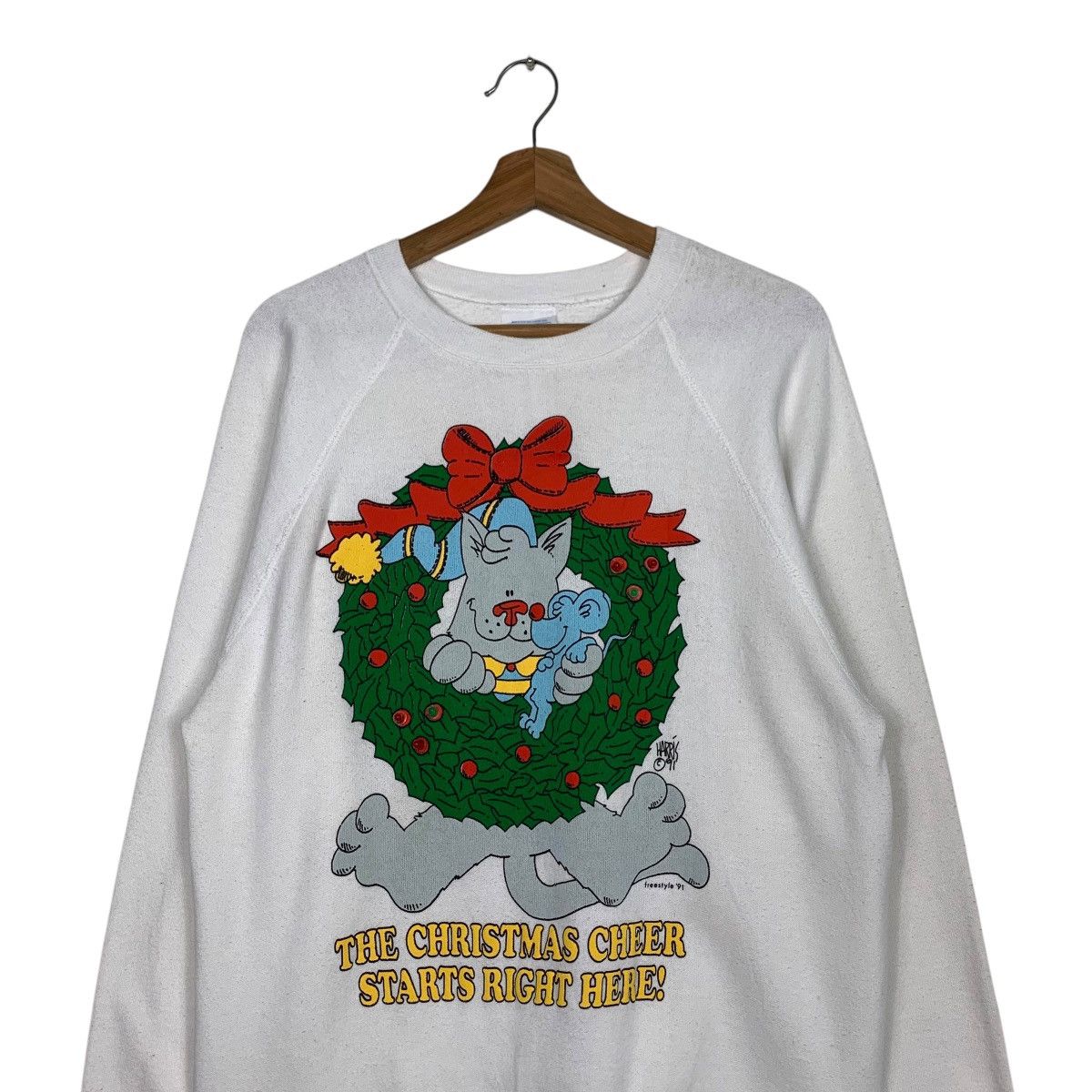 Tultex The Christmas Cheer Start Right Here Freestyle 91 #1899-C83 Size US M / EU 48-50 / 2 - 2 Thumbnail