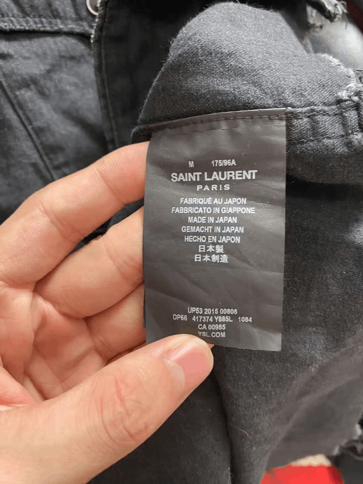 Saint Laurent Paris Saint Laurent Paris 16SS Distressed Shirt Jacket Size US M / EU 48-50 / 2 - 4 Thumbnail