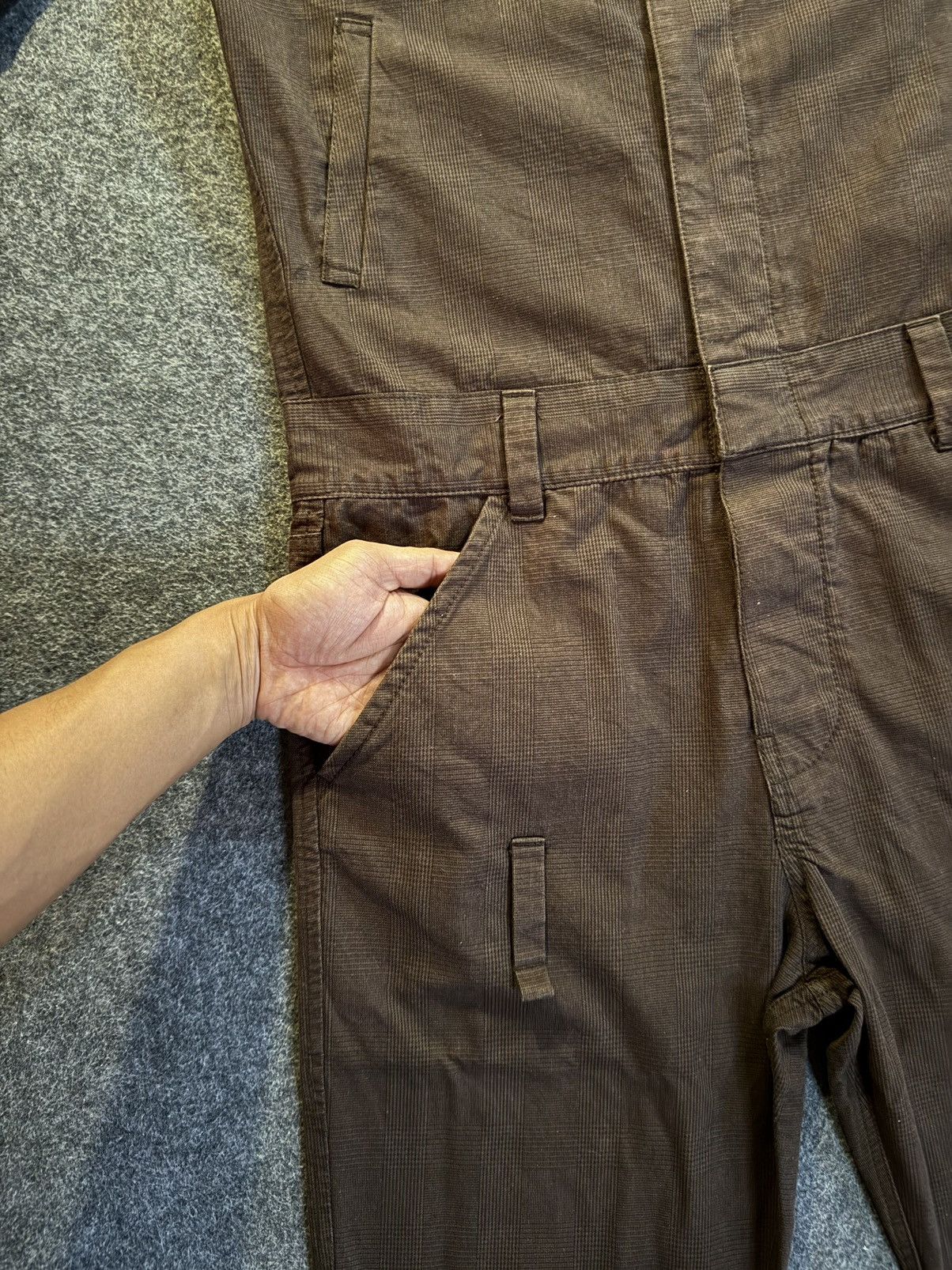 PPFM PPFM Checkered Brown Coverall Jacket Size US M / EU 48-50 / 2 - 5 Thumbnail