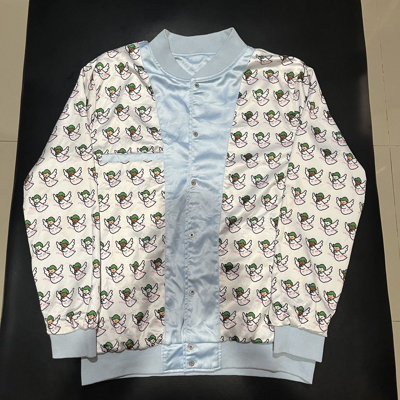 Golf Wang × Golf le Fleur × Tyler The Creator Golf Wang Child of Golf Satin Jacket Size US L / EU 52-54 / 3 - 6 Thumbnail