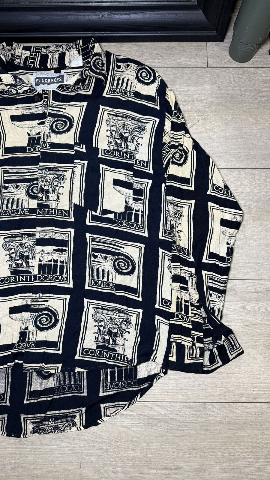 Other Vintage 1990s f.l.a.s.h.b.o.y.s. Greek Architecture Buttonup Size US L / EU 52-54 / 3 - 3 Thumbnail