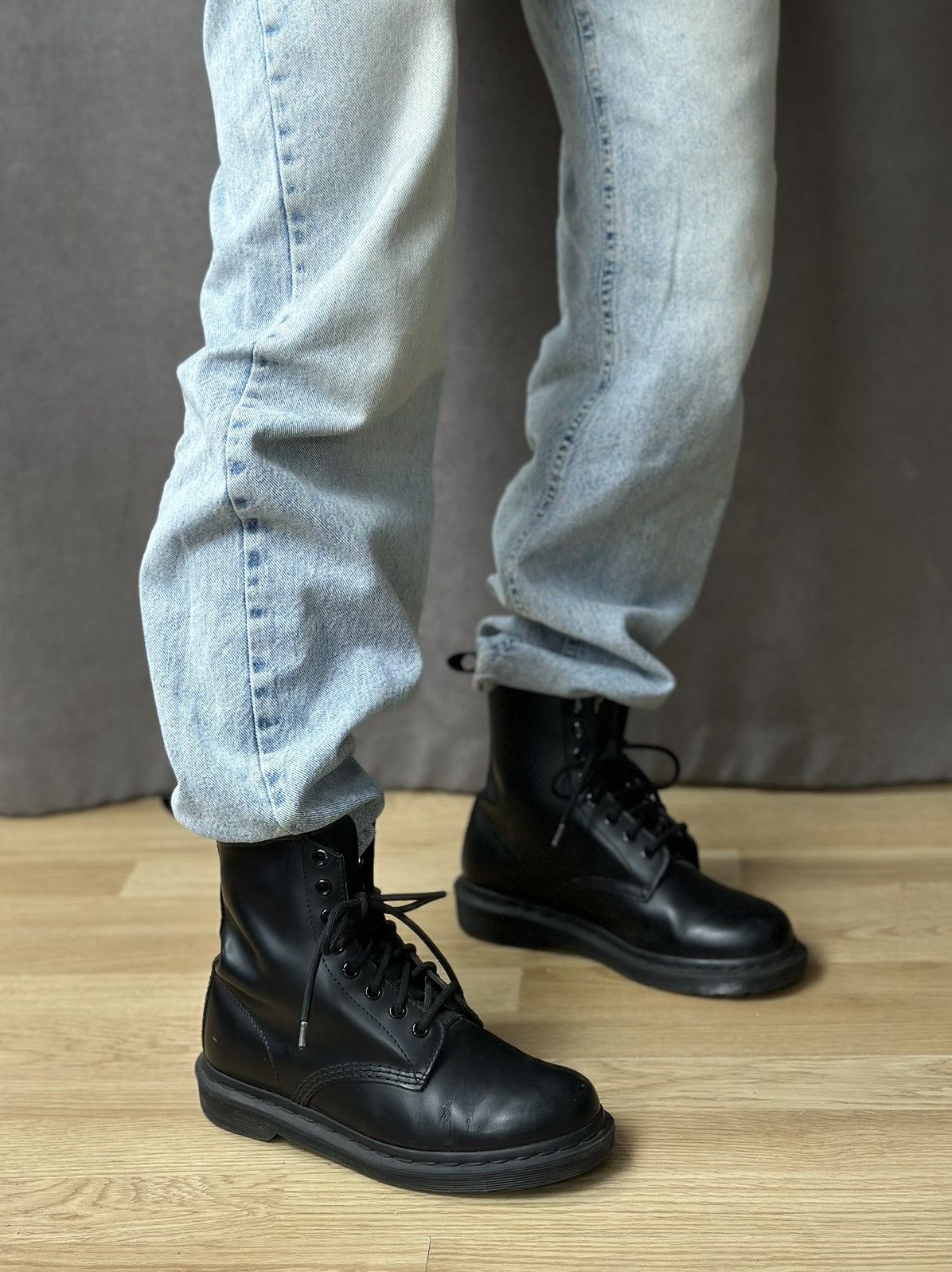 Dr. Martens Vintage Dr. Martins Boots Leather England Undercover AS 98 Size US 8 / IT 38 - 12 Thumbnail