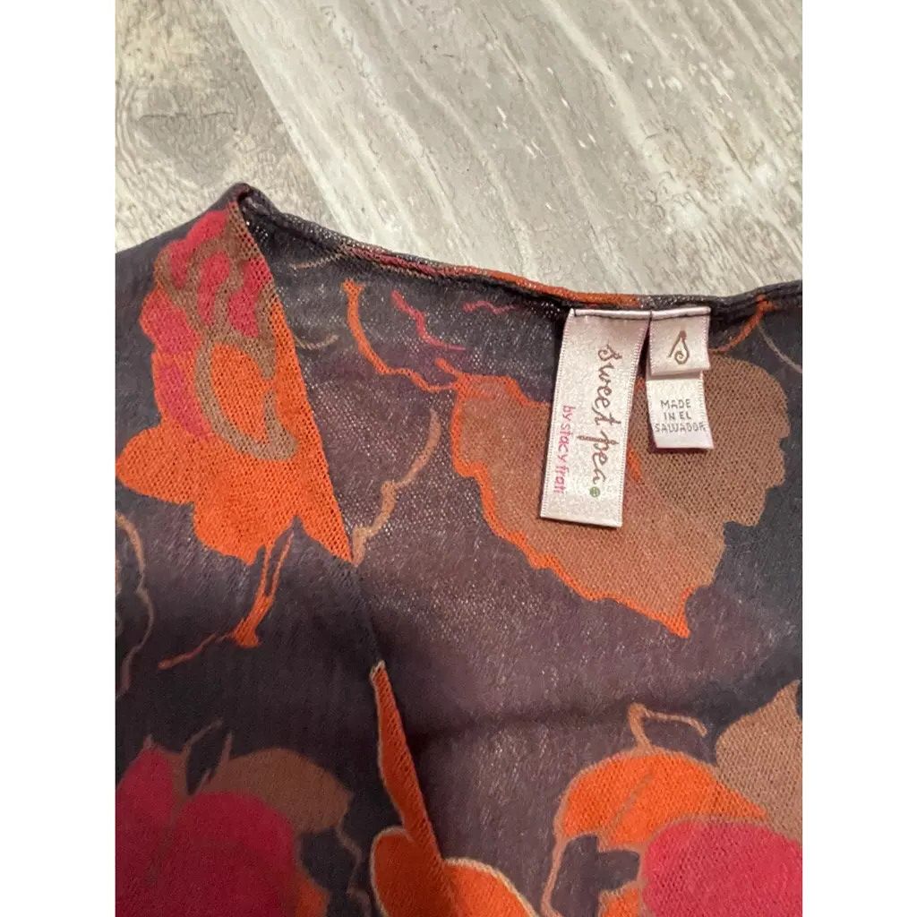 Other Sweet Pea Floral Dress – Dark Floral Print Size S / US 4 / IT 40 - 2 Thumbnail