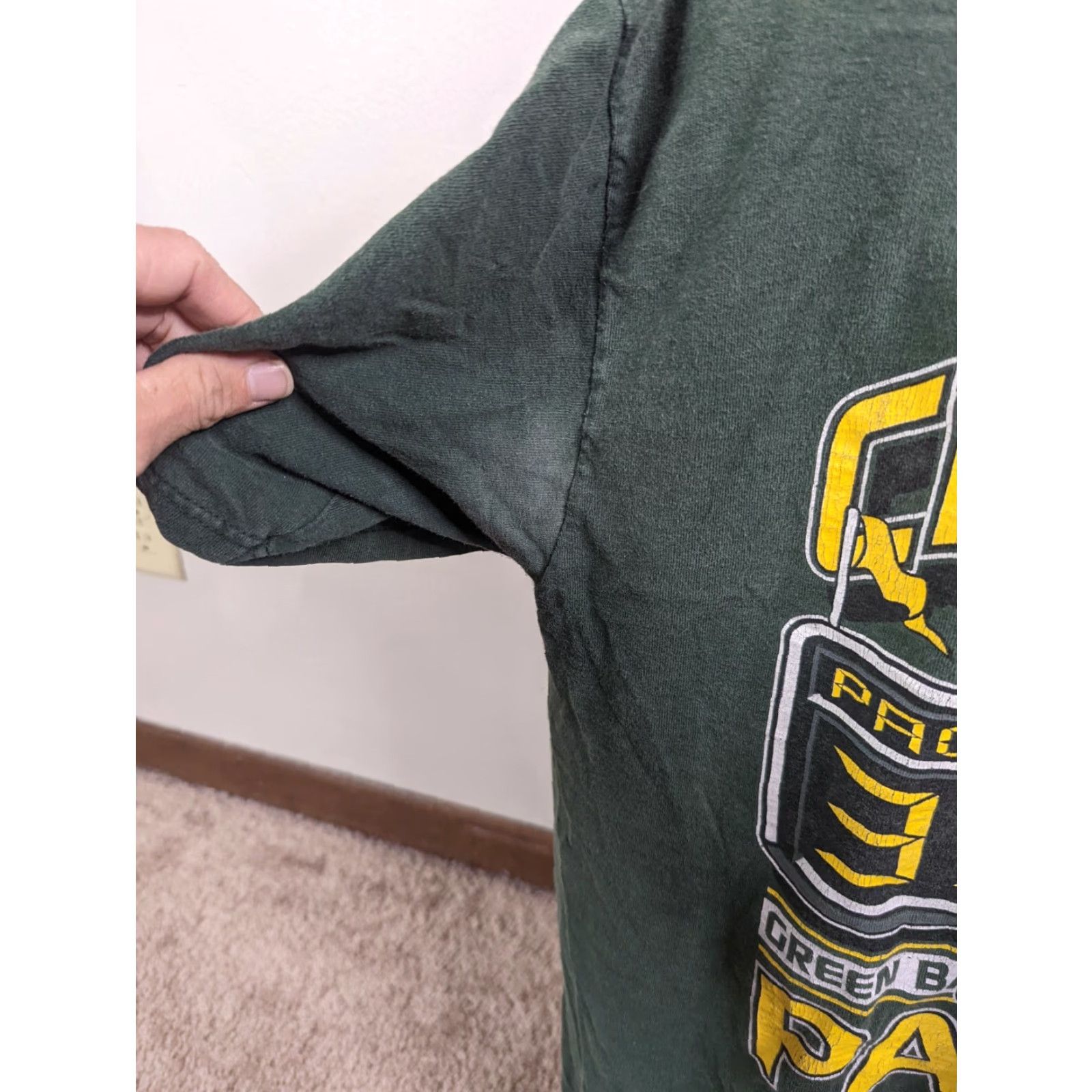 Logo Athletic VINTAGE 1997 Green Bay Packers Super Bowl XXXI Champions T-Shirt Mens Large Green Shirt Size US L / EU 52-54 / 3 - 4 Thumbnail